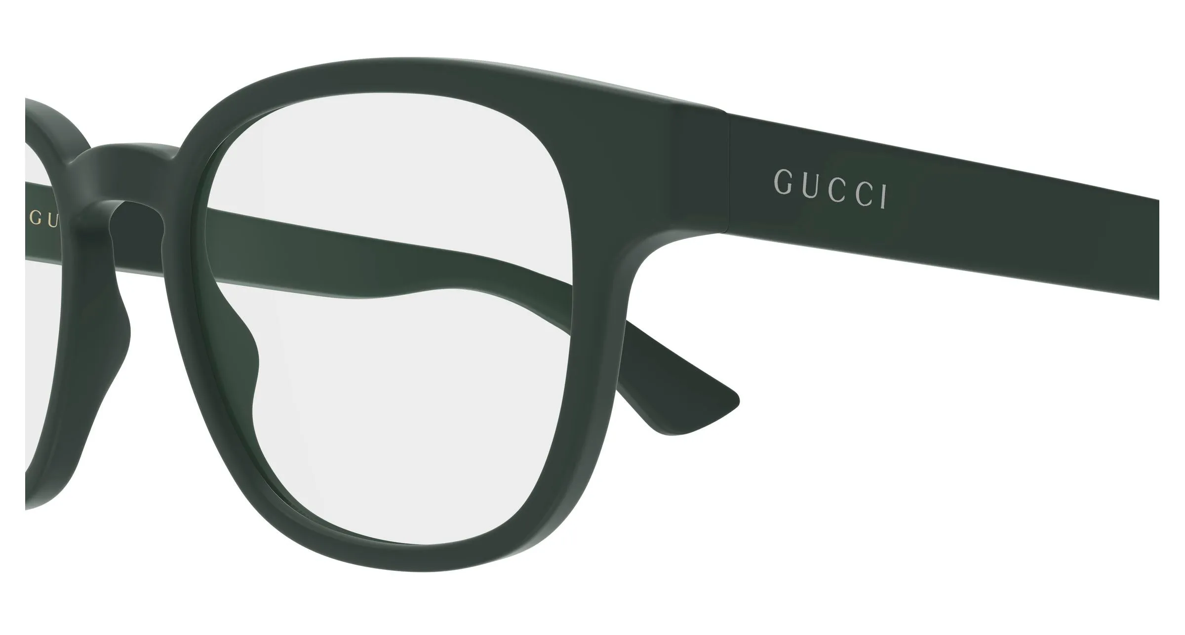 Gucci GG1343O 010 Montature da vista Iniettato Verde Trasparente Rotonda - immagine 3