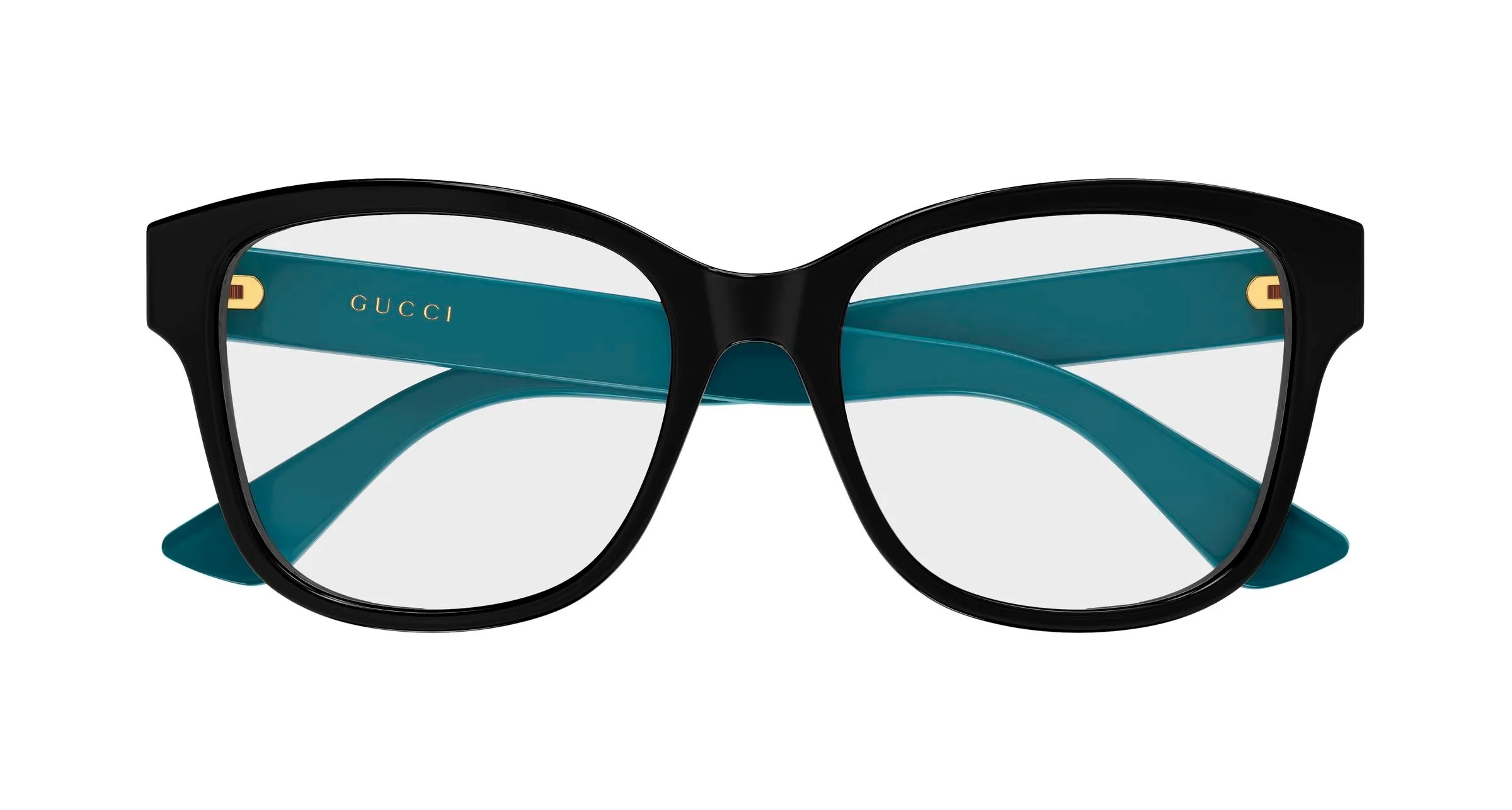 Gucci GG1340O 011 Montature da vista Iniettato Nero Trasparente Squadrata - immagine 2