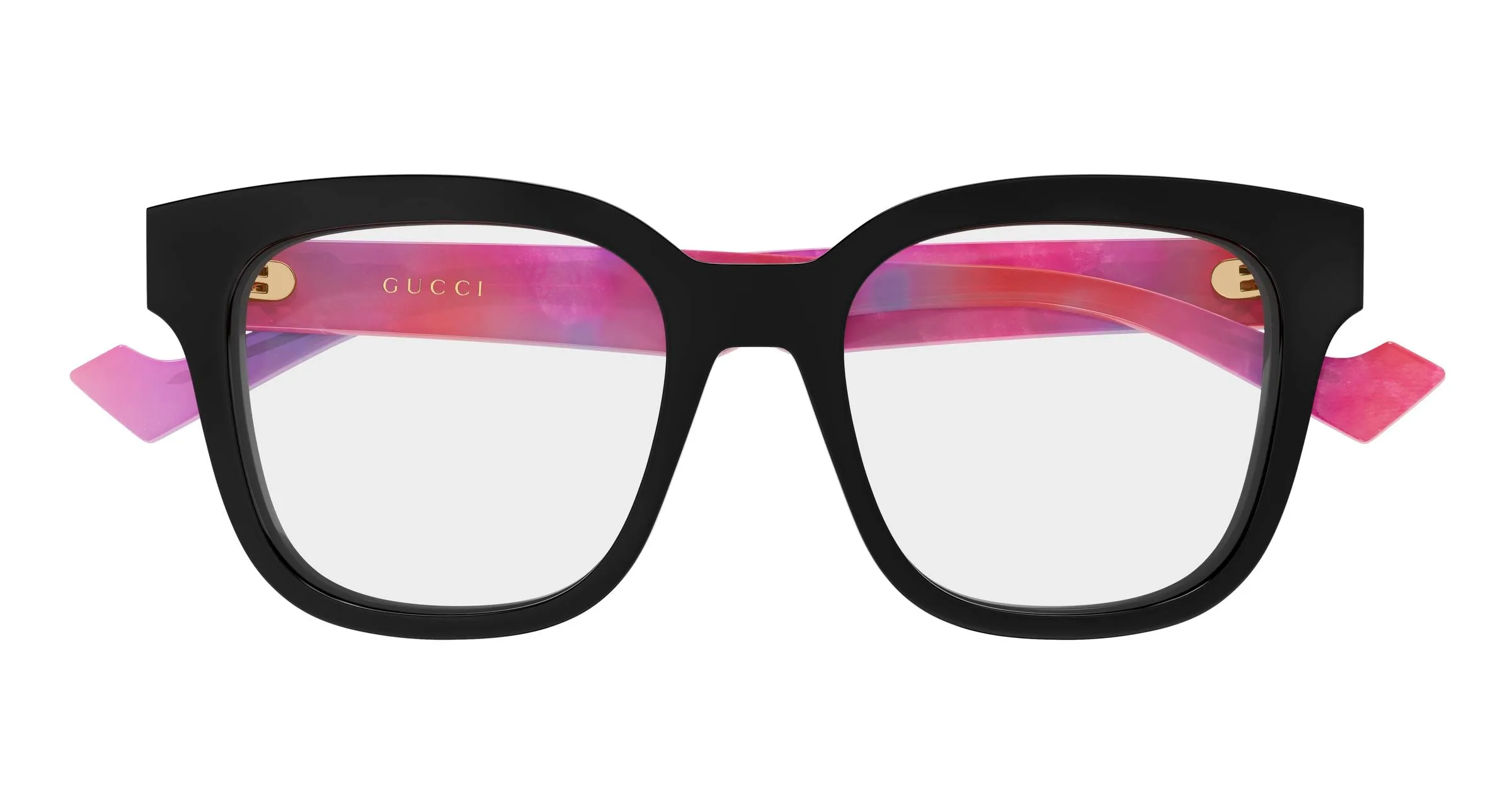 Gucci GG0958O 016 Montature da vista Acetato Nero Trasparente Squadrata - immagine 2