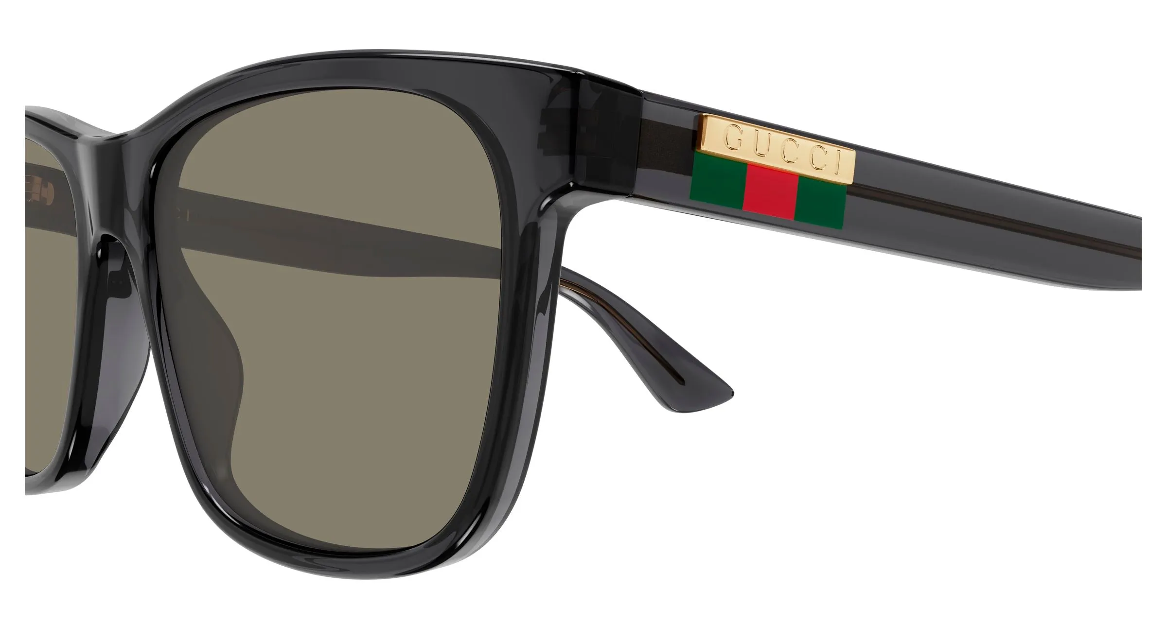 Gucci GG0746S 006 Occhiali da sole Iniettato Grigio Grigio Squadrata - immagine 3
