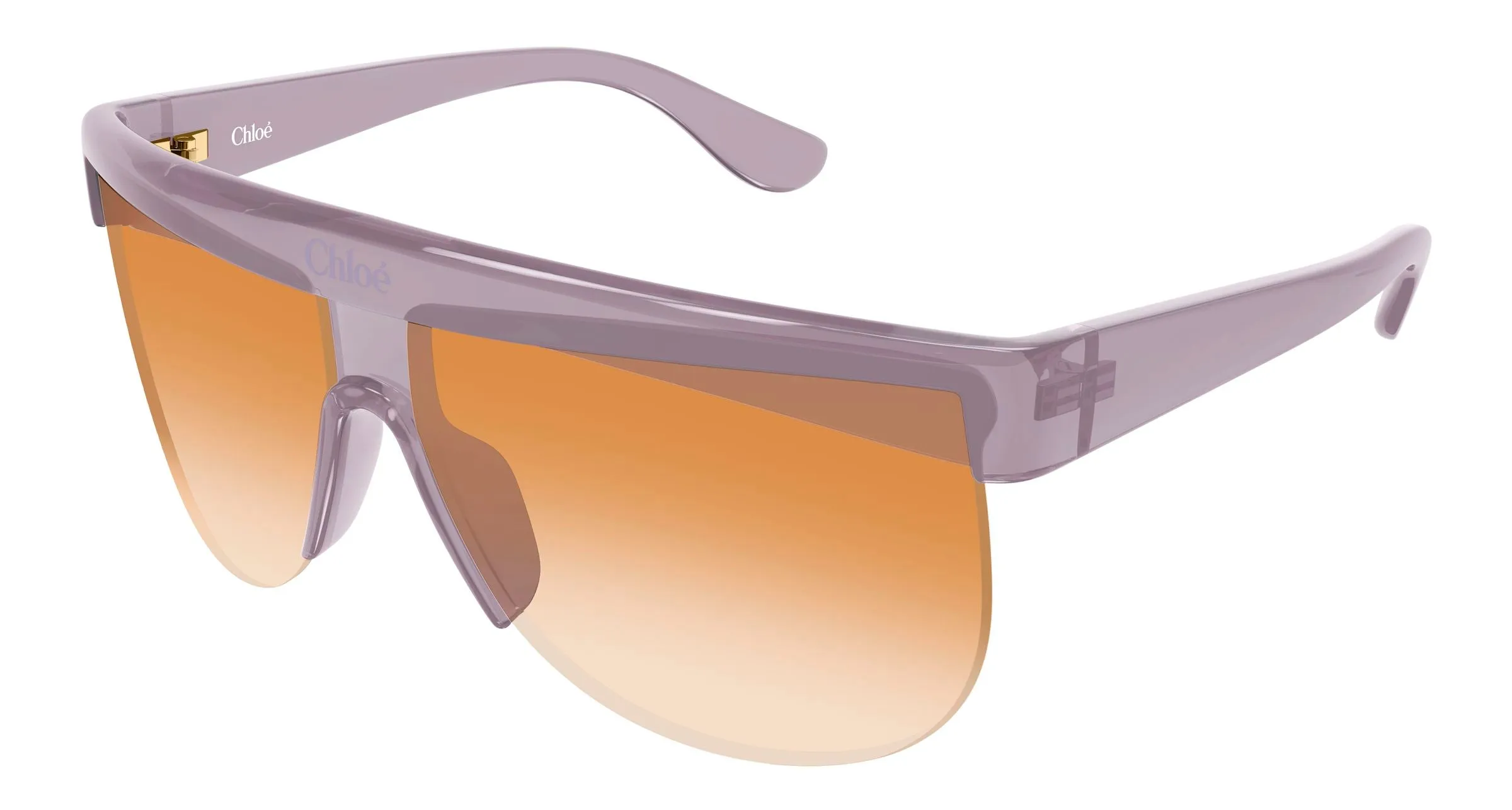 Chloé CH0416S 006 Occhiali da sole Iniettato Rosa Arancione Pilot Sfumato - immagine 1