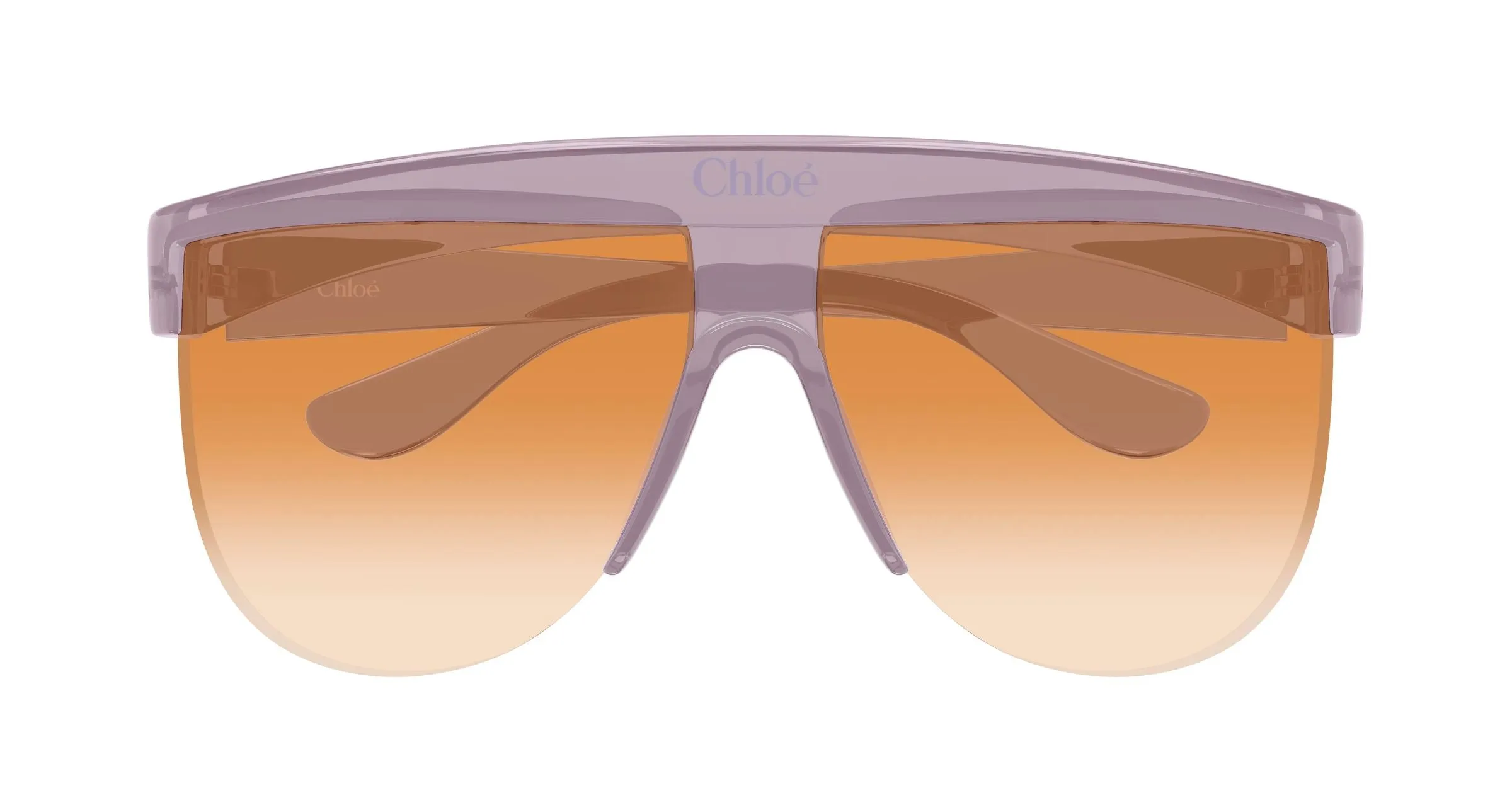 Chloé CH0416S 006 Occhiali da sole Iniettato Rosa Arancione Pilot Sfumato - immagine 2