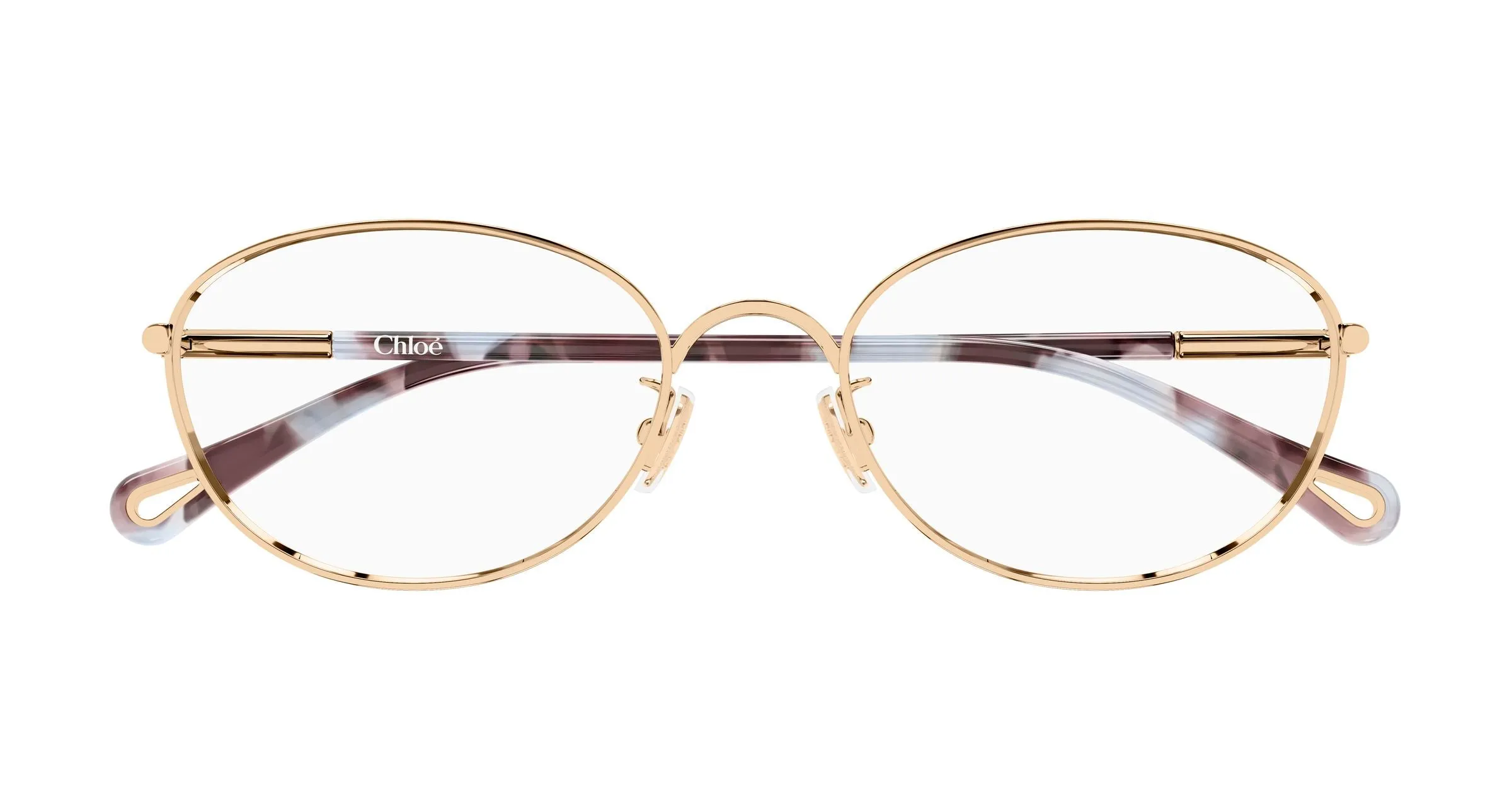 Chloé CH0402OA 001 Montature da vista Metallo Oro Trasparente Rotonda - immagine 2