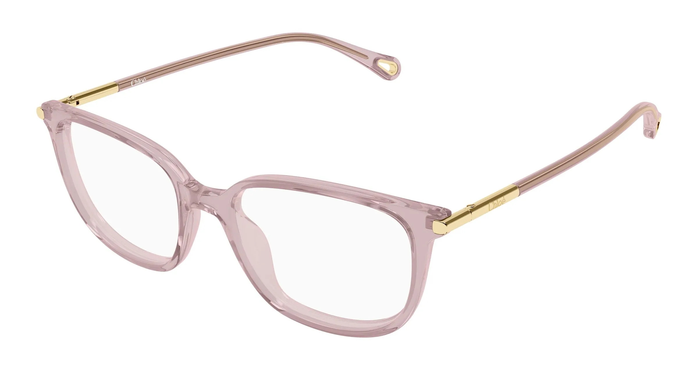 Chloé CH0400O 005 Montature da vista Acetato Rosa Trasparente Cat Eye - immagine 1