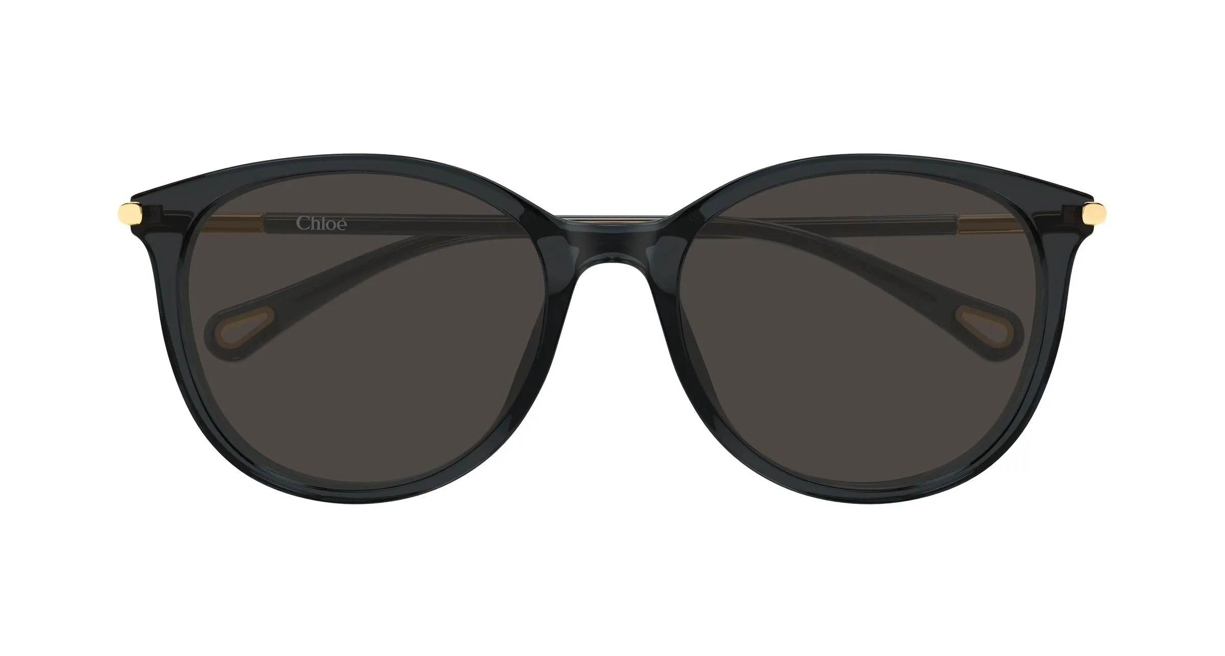Chloé CH0397SK 001 Occhiali da sole Acetato Grigio Grigio Rotonda - immagine 2
