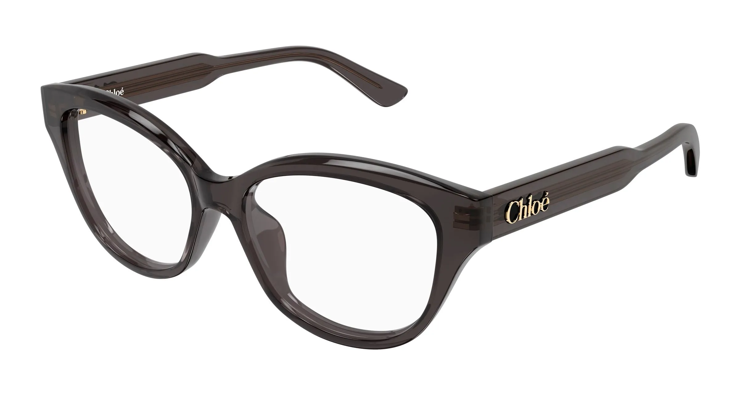 Chloé CH0381OL 006 Montature da vista Acetato Grigio Trasparente Cat Eye - immagine 1