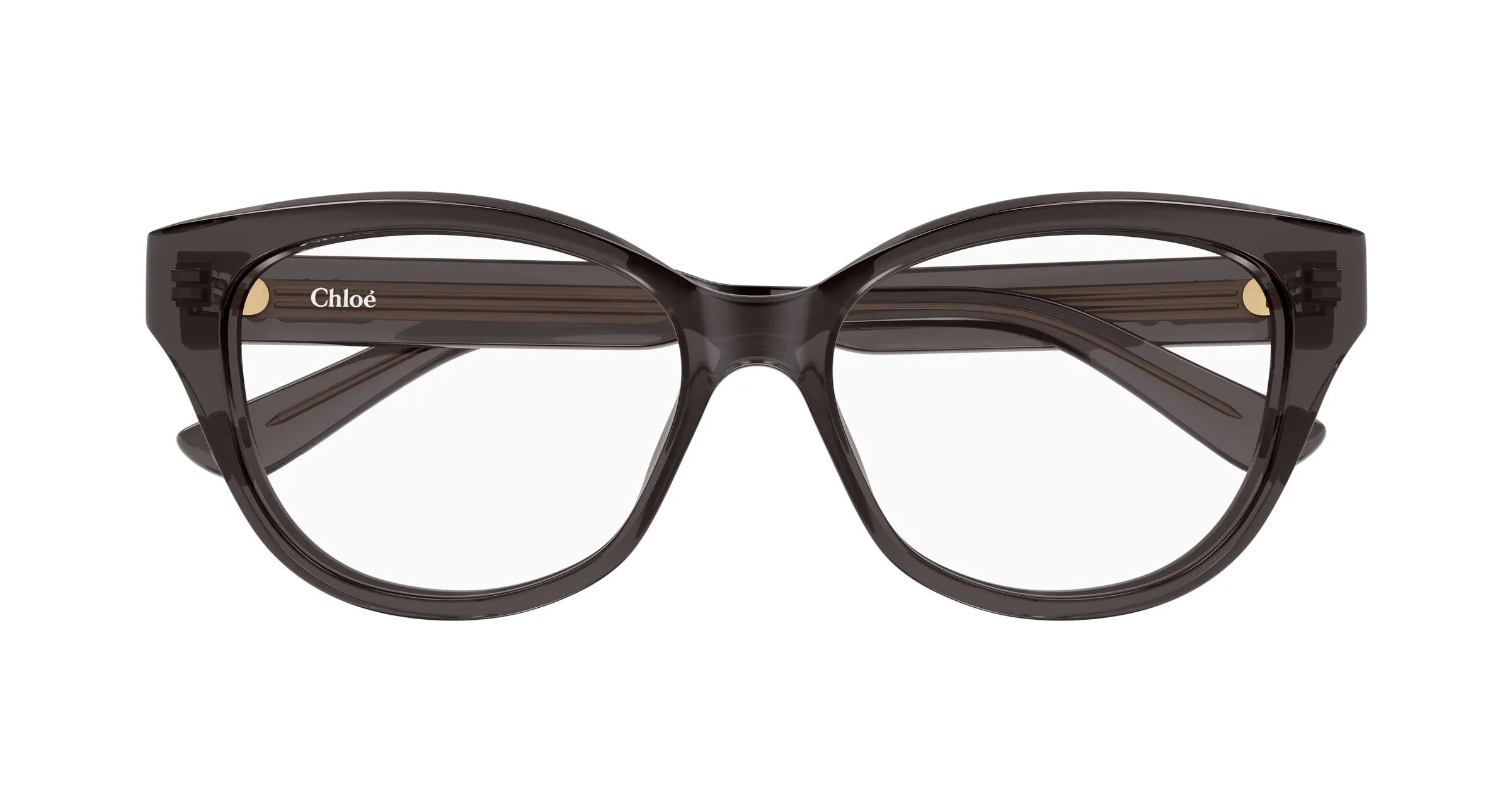 Chloé CH0381OL 006 Montature da vista Acetato Grigio Trasparente Cat Eye - immagine 2