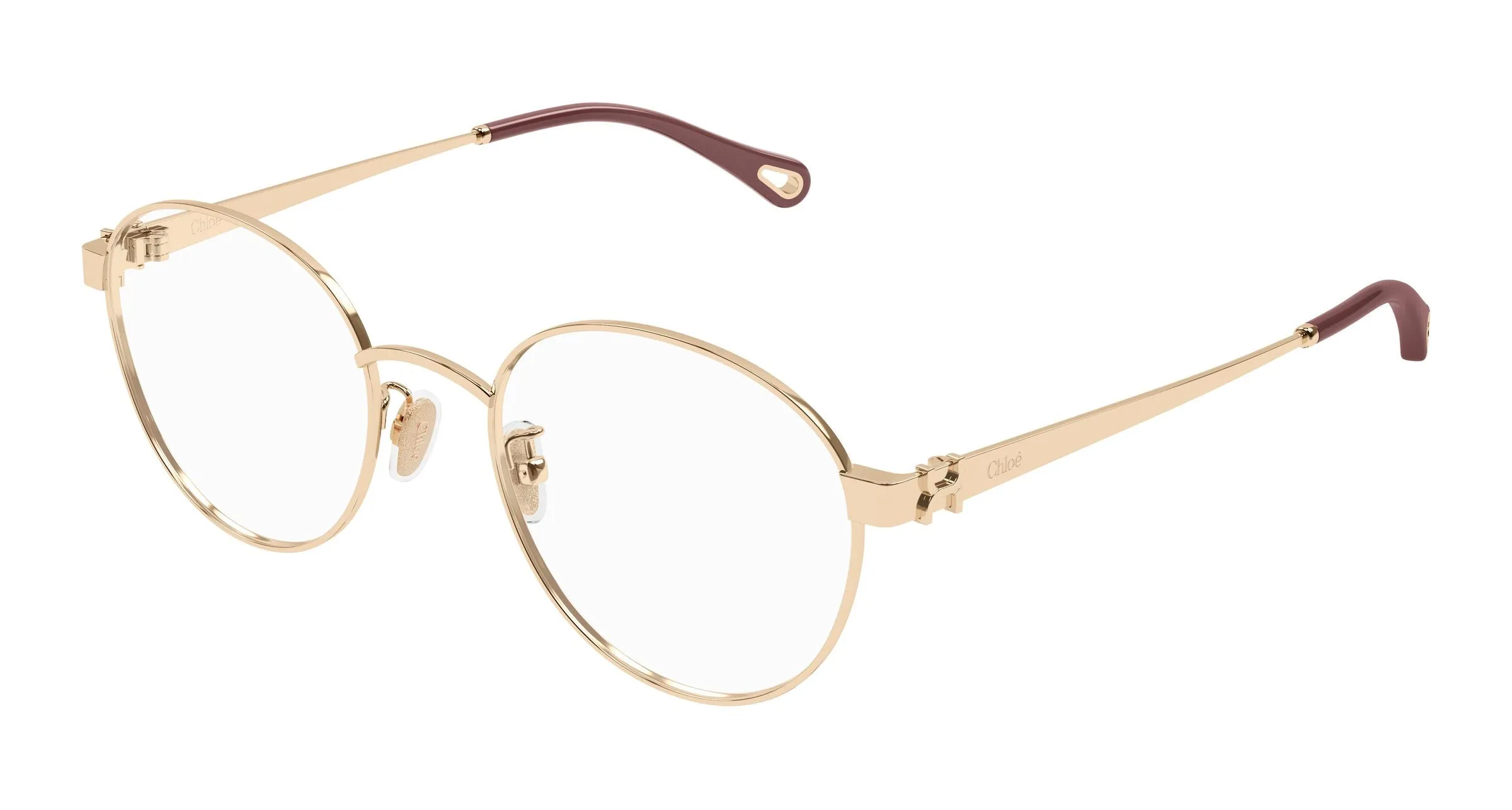 Chloé CH0377OA 003 Montature da vista Metallo Oro Trasparente Rotonda - immagine 1