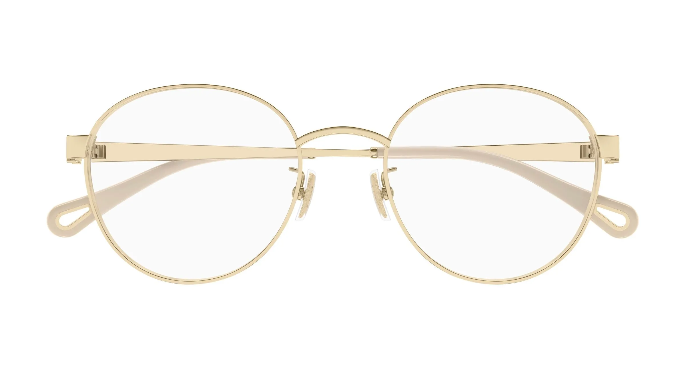 Chloé CH0377OA 001 Montature da vista Metallo Oro Trasparente Rotonda - immagine 2