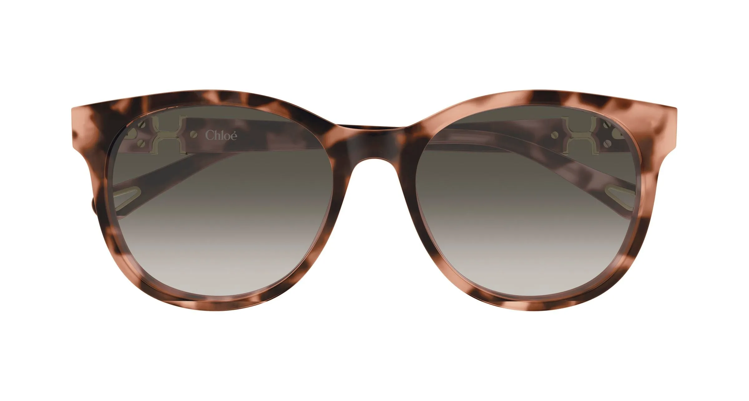 Chloé CH0375SK 002 Occhiali da sole Acetato Havana Grigio Rotonda Sfumato - immagine 2