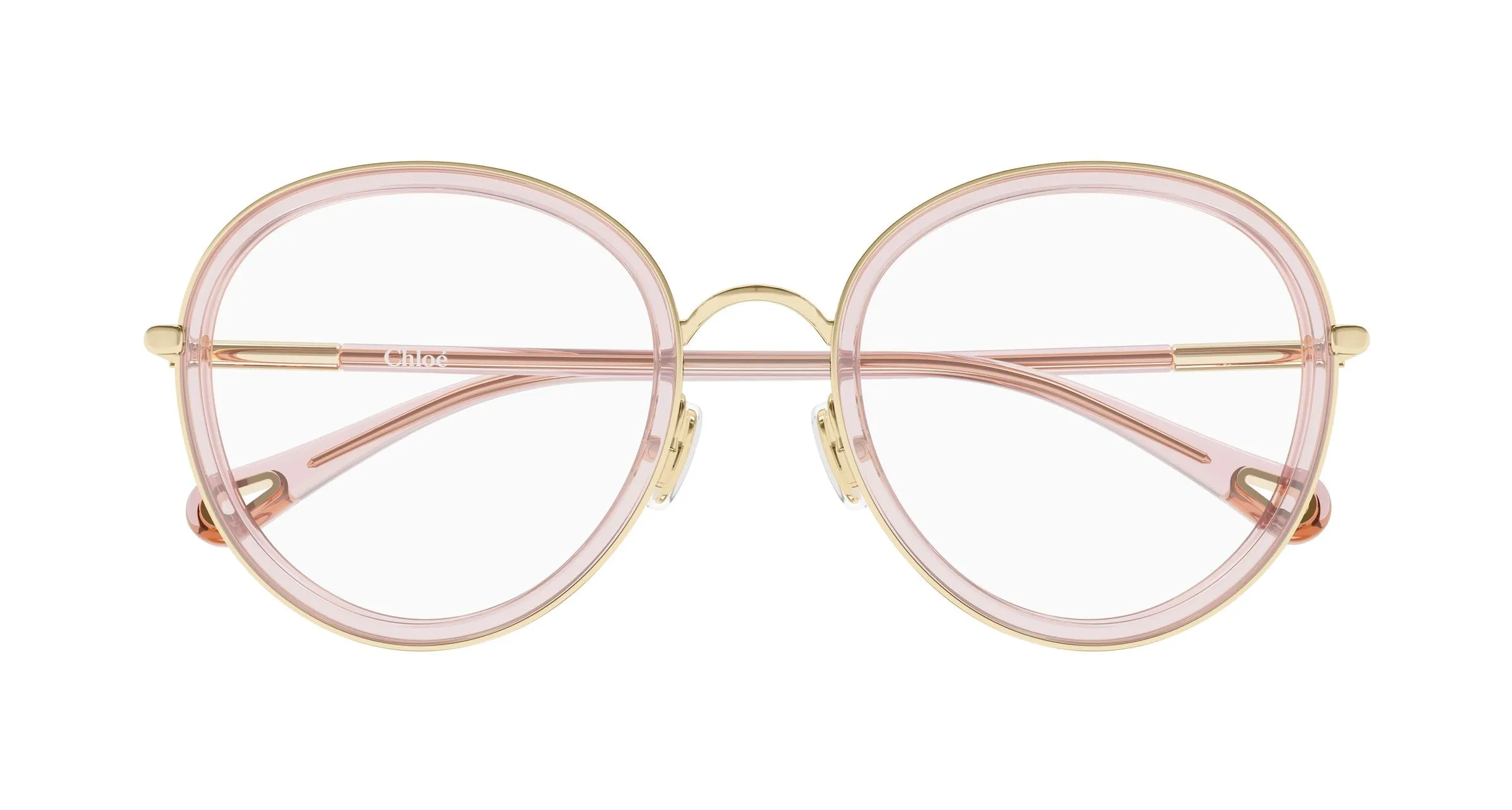 Chloé CH0374O 005 Montature da vista Metallo Oro Trasparente Rotonda - immagine 2