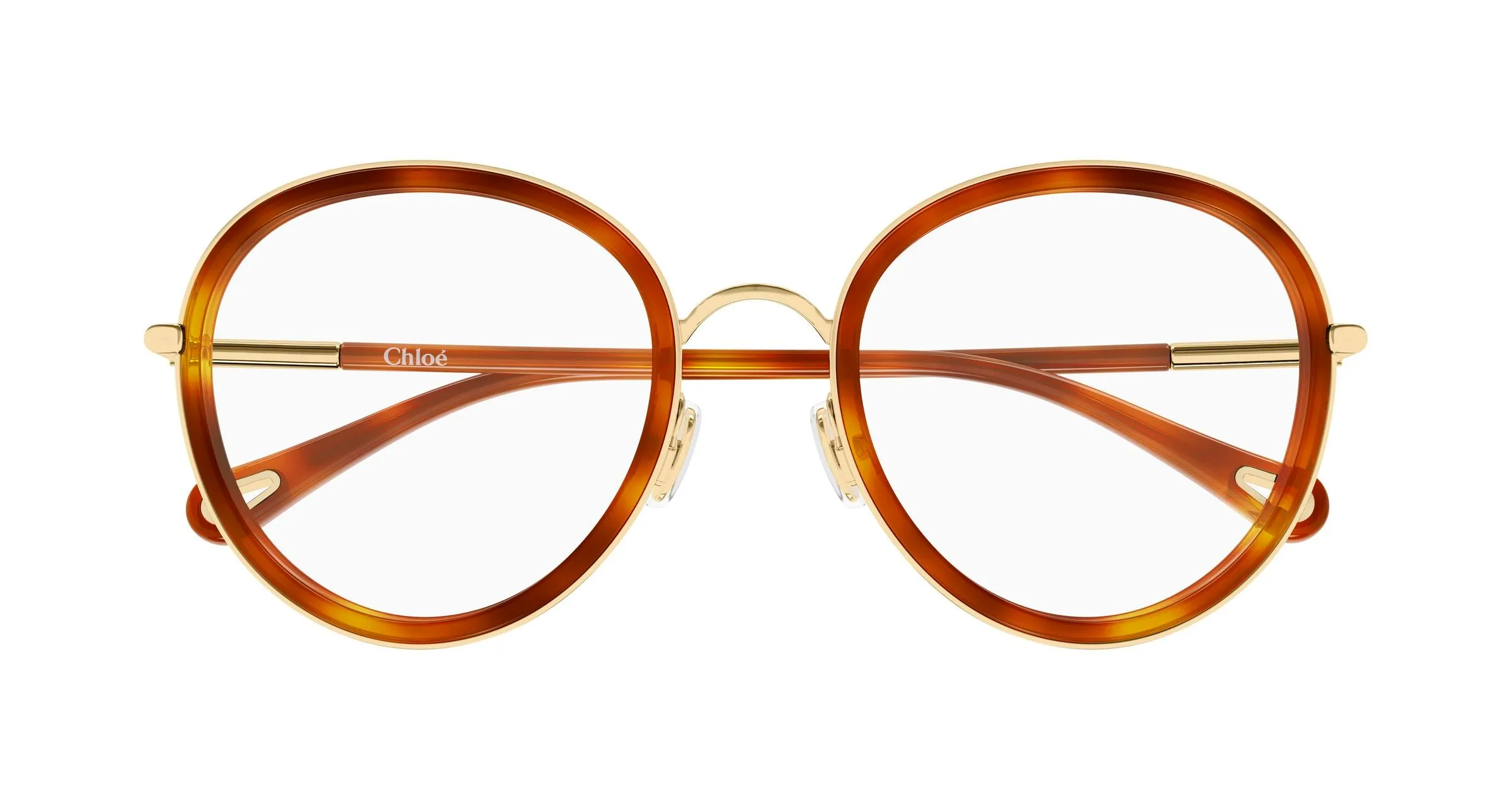 Chloé CH0374O 002 Montature da vista Metallo Oro Trasparente Rotonda - immagine 2