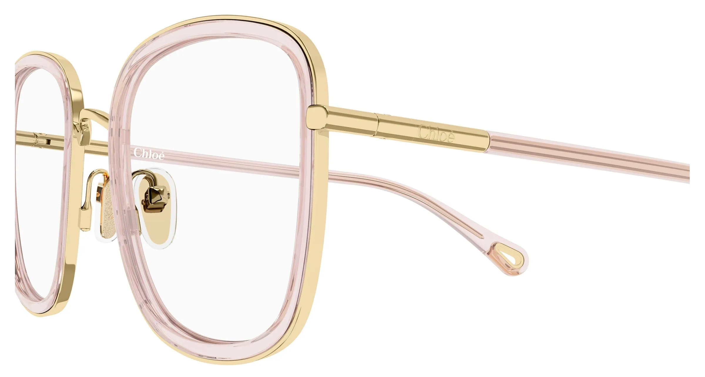 Chloé CH0373O 005 Montature da vista Metallo Oro Trasparente Farfalla - immagine 3