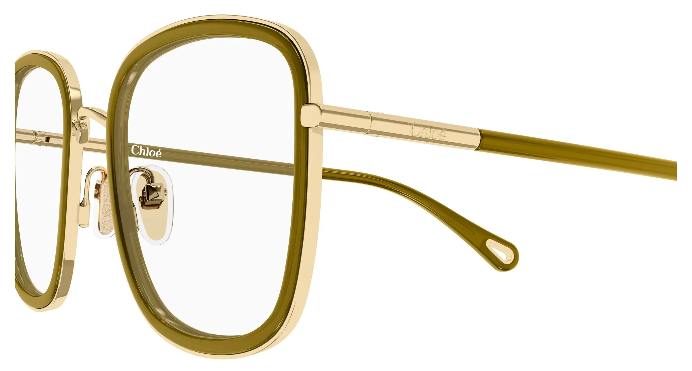 Chloé CH0373O 004 Montature da vista Metallo Oro Trasparente Farfalla - immagine 3