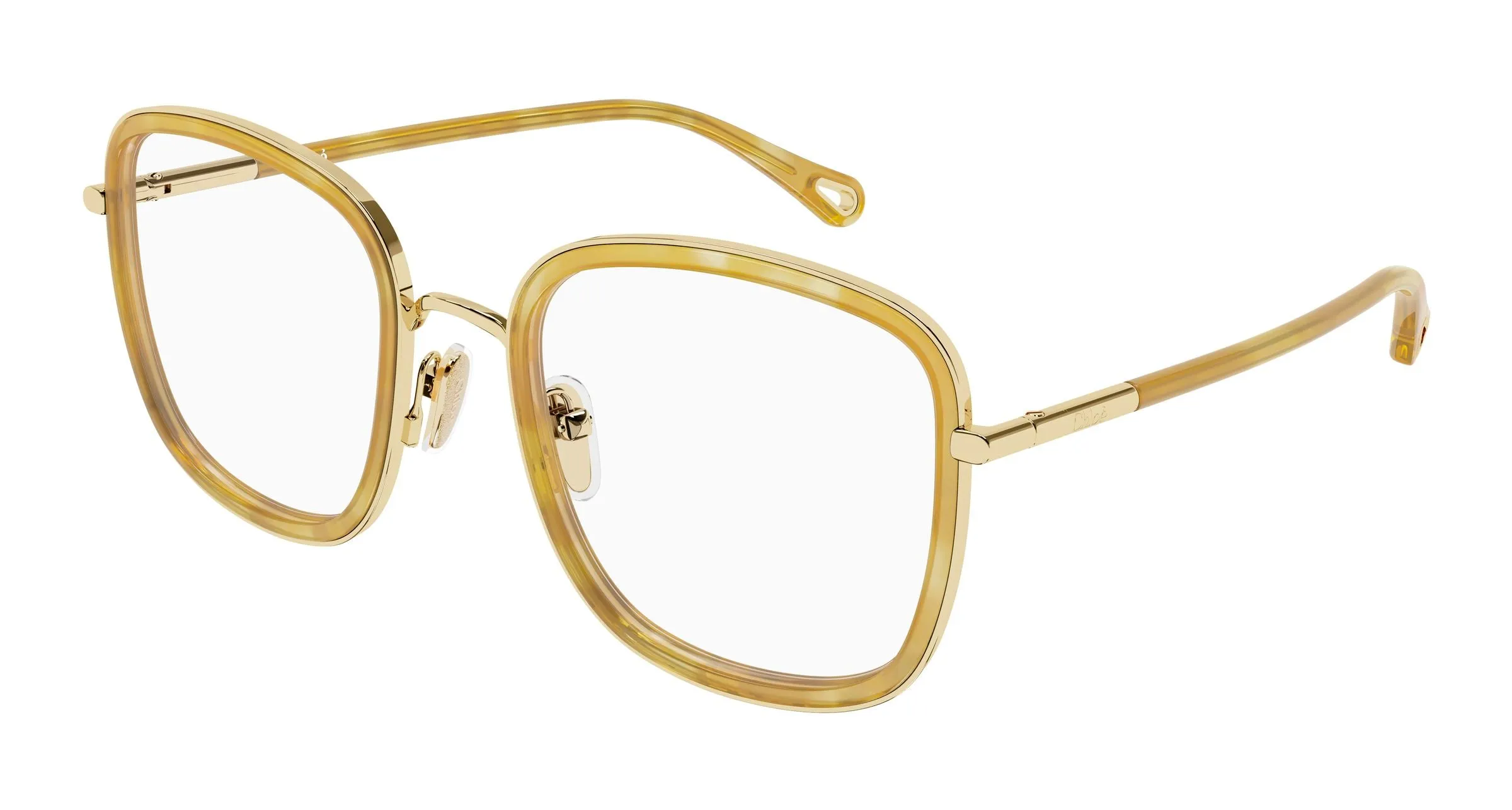 Chloé CH0373O 003 Montature da vista Metallo Oro Trasparente Farfalla - immagine 1