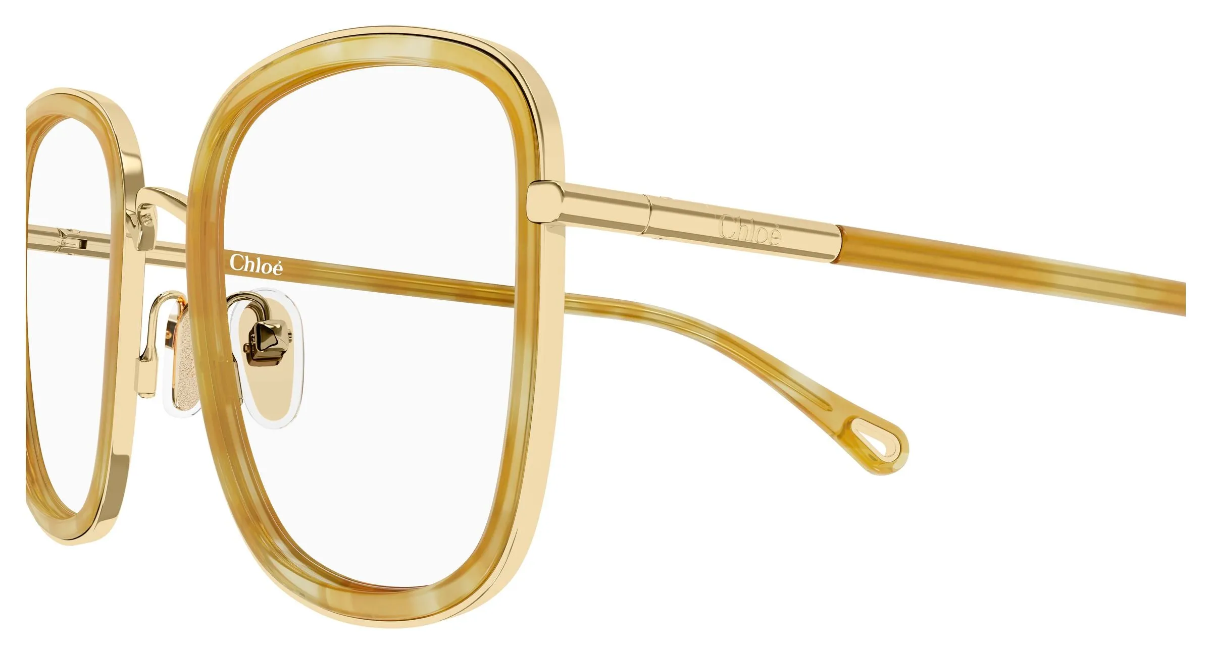 Chloé CH0373O 003 Montature da vista Metallo Oro Trasparente Farfalla - immagine 3