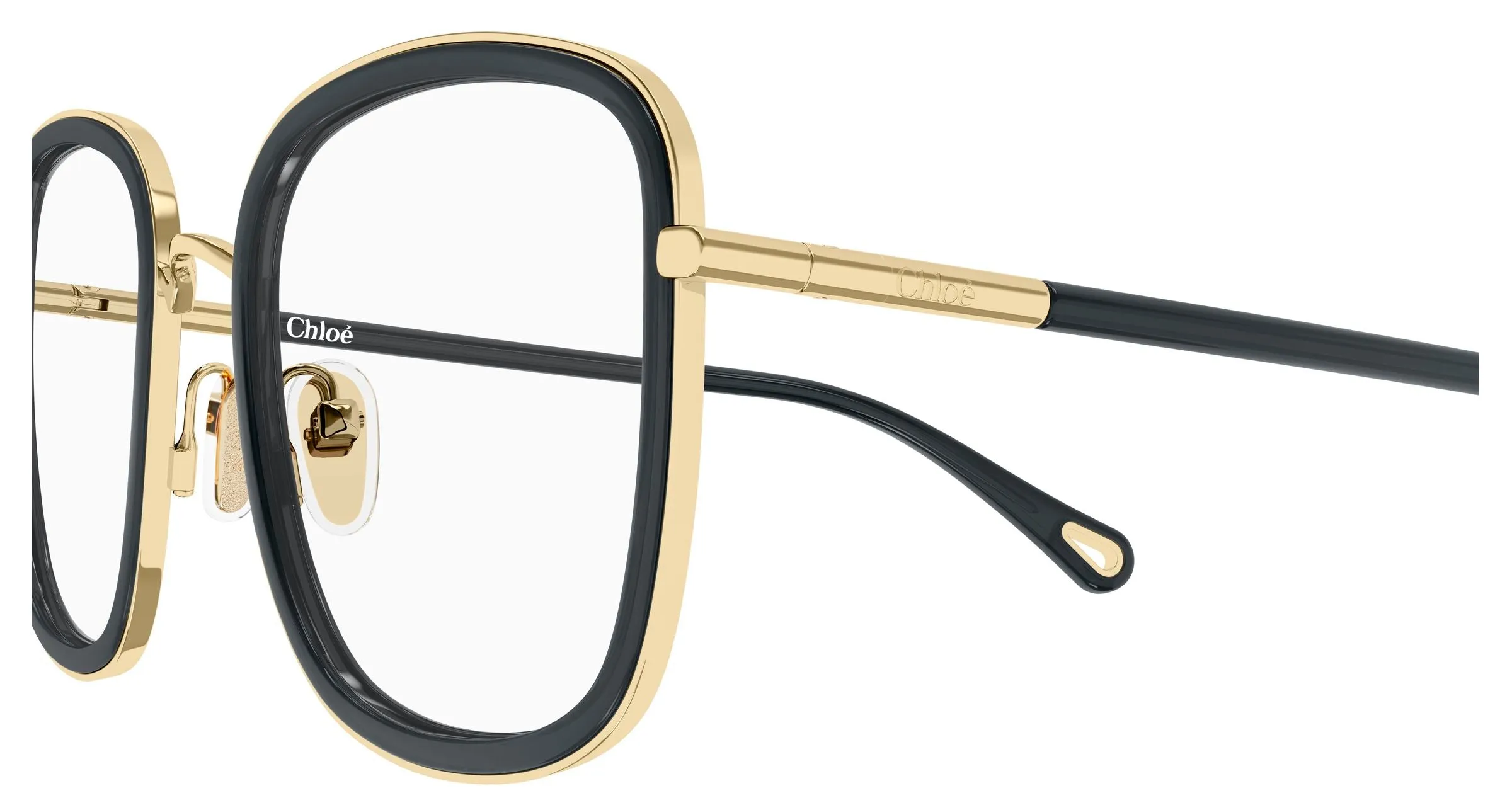 Chloé CH0373O 001 Montature da vista Metallo Oro Trasparente Farfalla - immagine 3