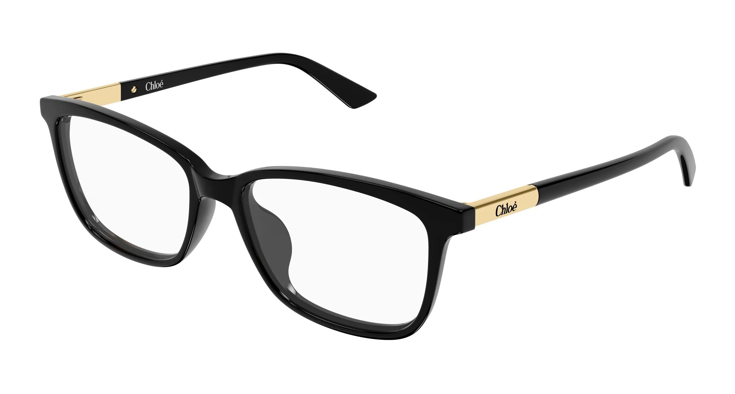 Chloé CH0371OA 001 Montature da vista Acetato Nero Trasparente Farfalla - immagine 1