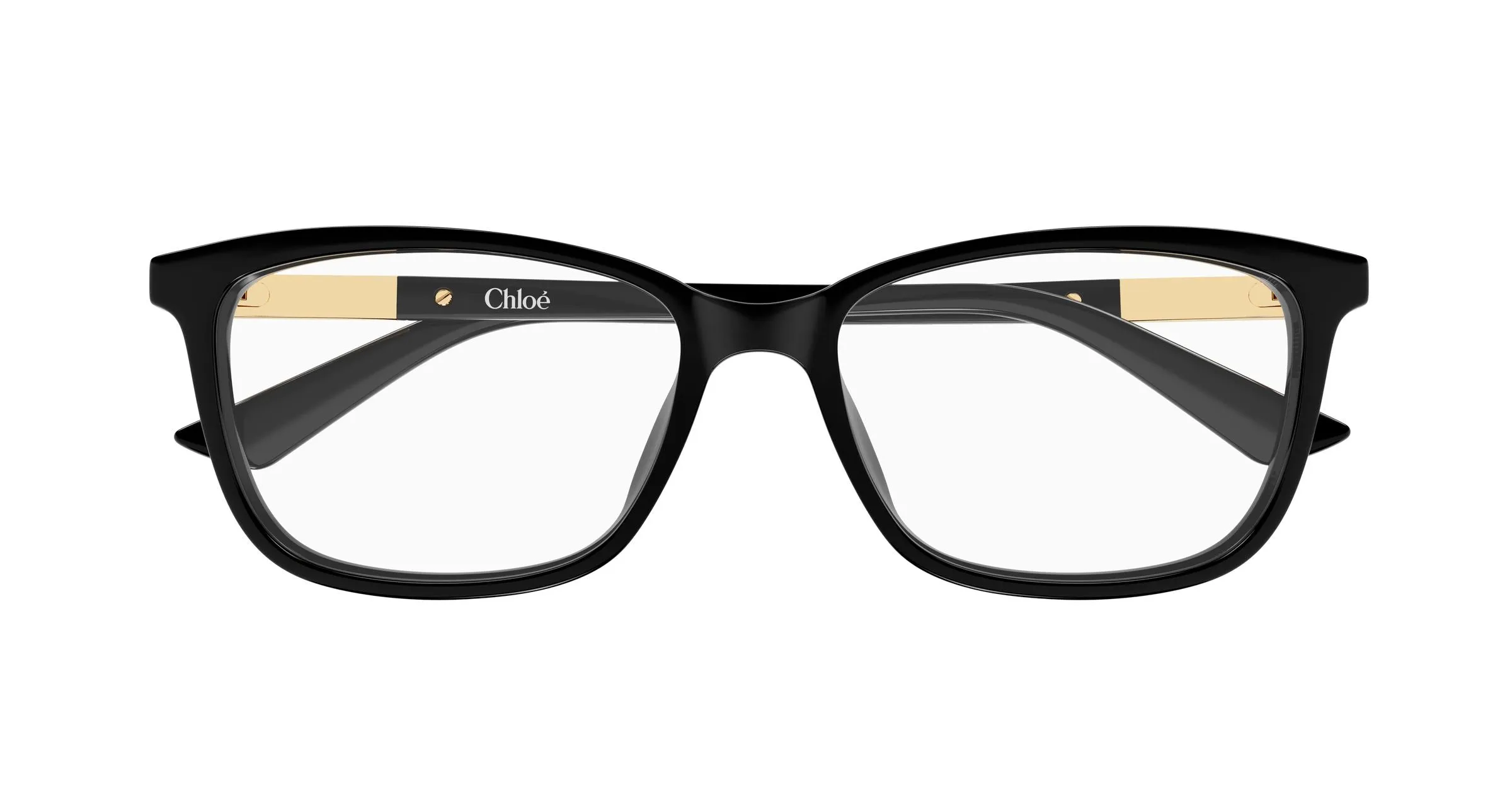 Chloé CH0371OA 001 Montature da vista Acetato Nero Trasparente Farfalla - immagine 2