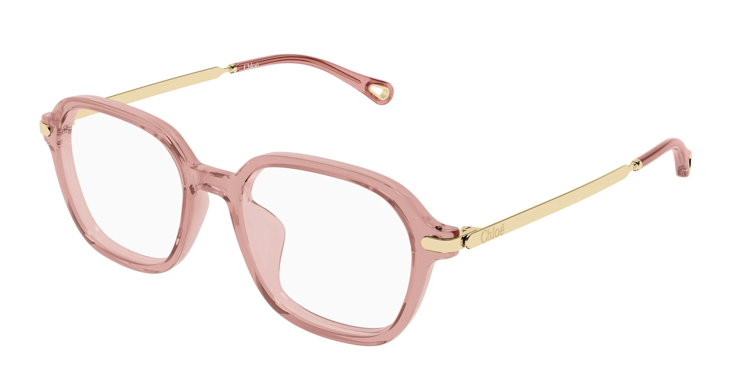 Chloé CH0361OA 003 Montature da vista Acetato Rosa Trasparente Squadrata - immagine 1
