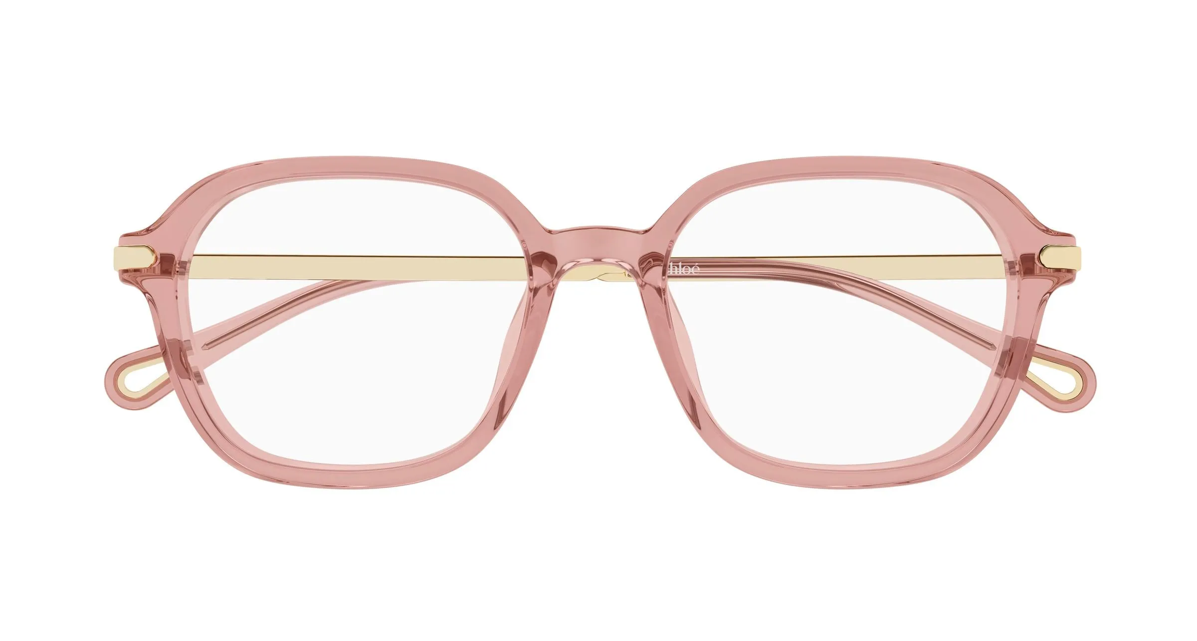 Chloé CH0361OA 003 Montature da vista Acetato Rosa Trasparente Squadrata - immagine 2