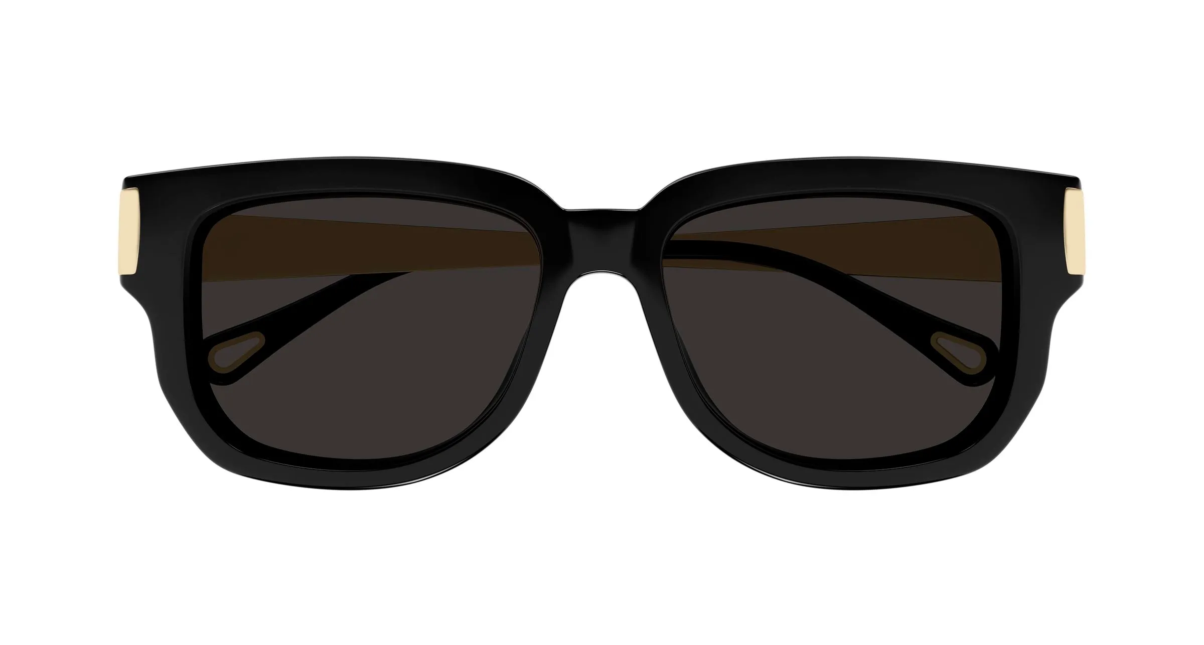 Chloé CH0351S 001 Occhiali da sole Acetato Nero Grigio Squadrata - immagine 2