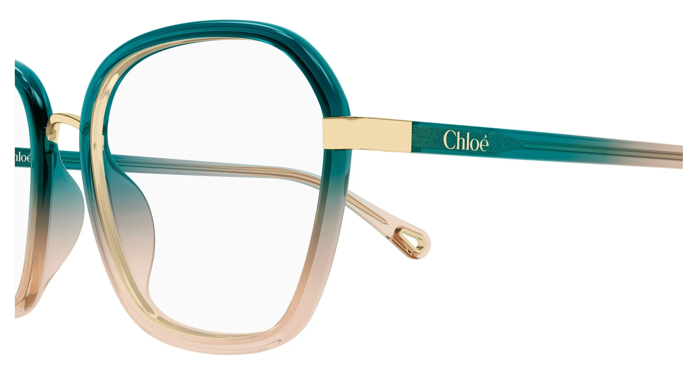 Chloé CH0309O 009 Montature da vista Bio-iniettato Blu Squadrata - immagine 3