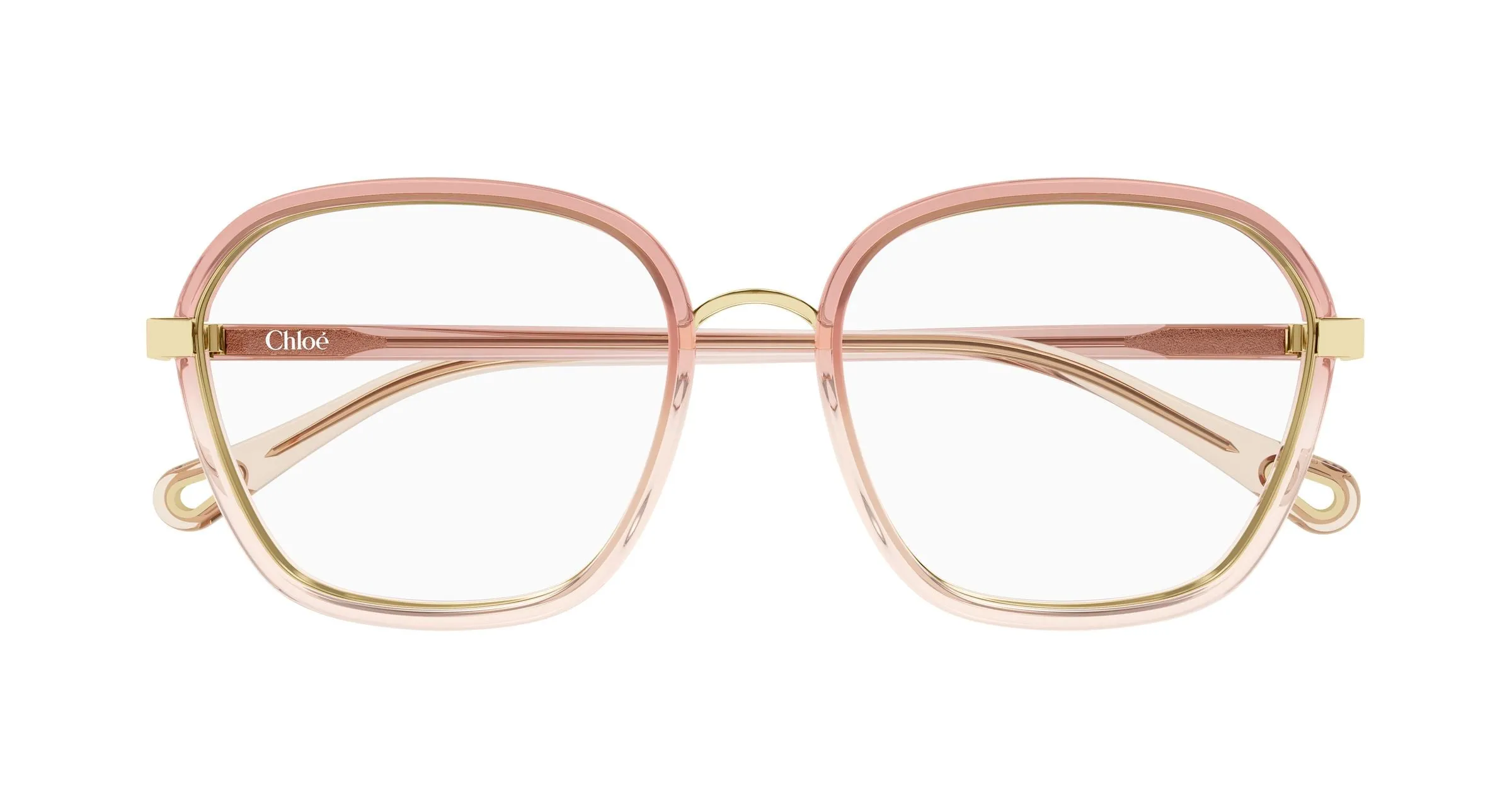 Chloé CH0309O 006 Montature da vista Bio-iniettato Arancione Trasparente Squadrata - immagine 2