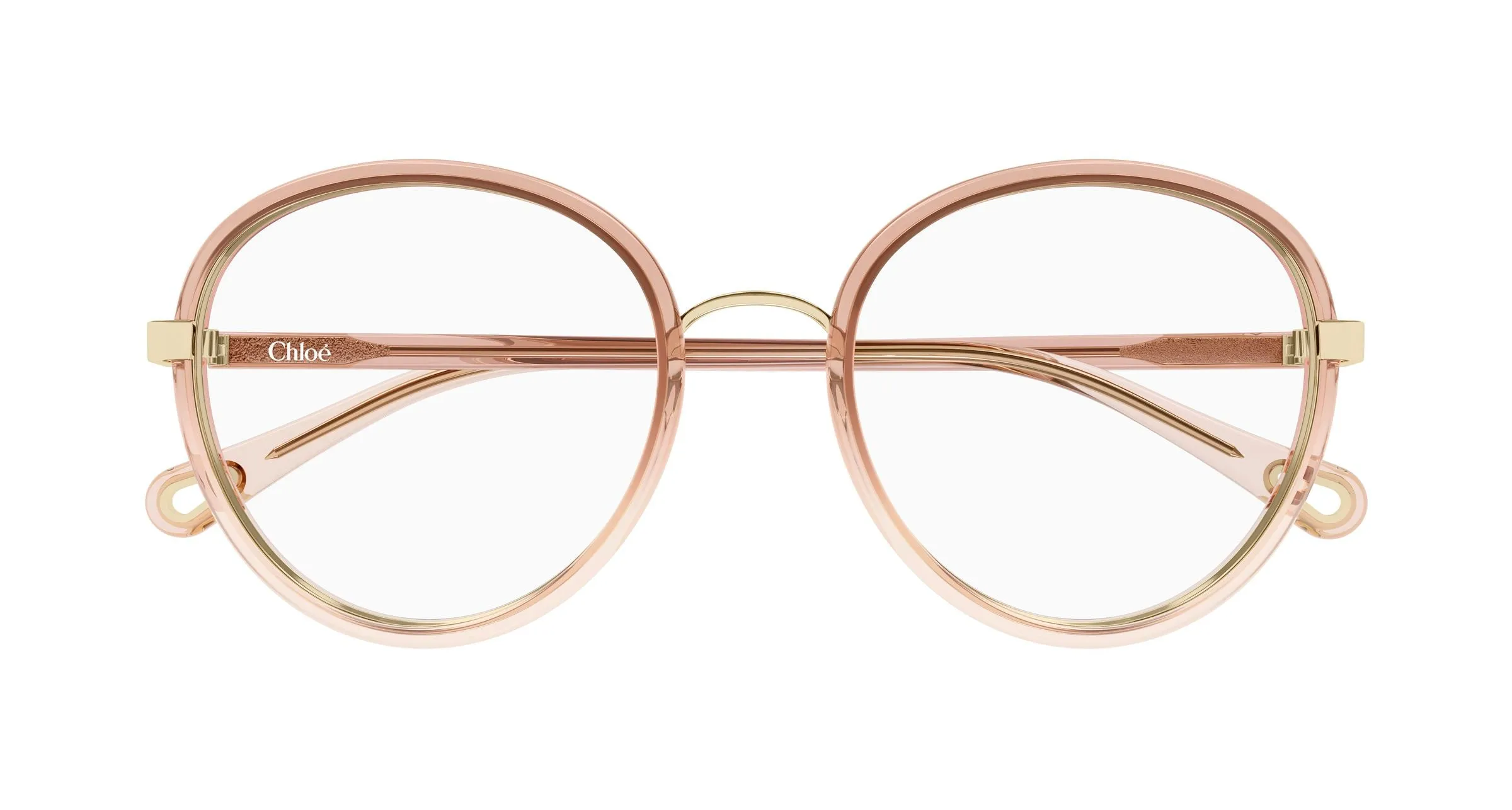 Chloé CH0308O 006 Montature da vista Bio-iniettato Arancione Trasparente Rotonda - immagine 2