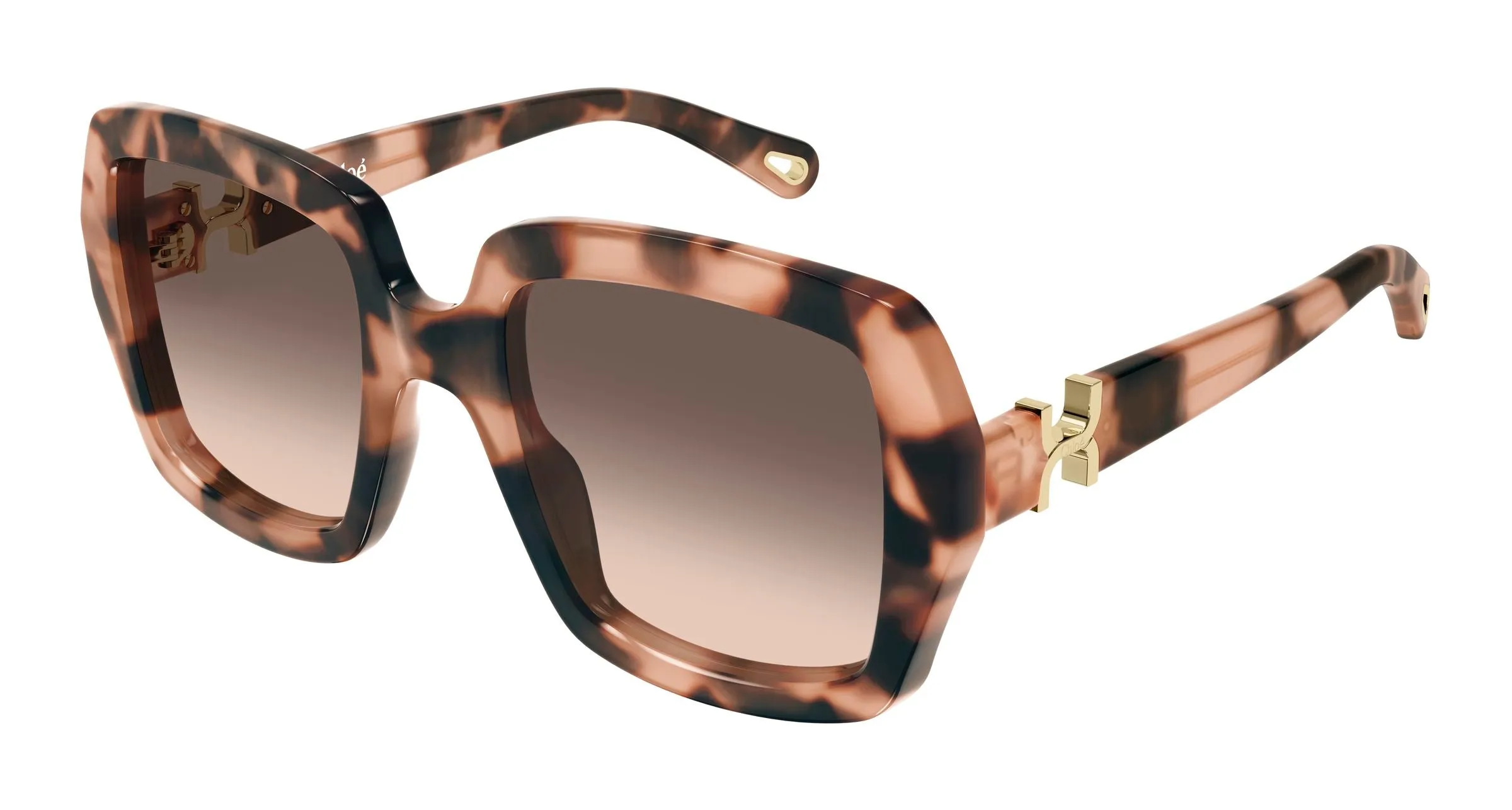 Chloé CH0301S 006 Occhiali da sole Acetato Havana Marrone Squadrata Sfumato - immagine 1