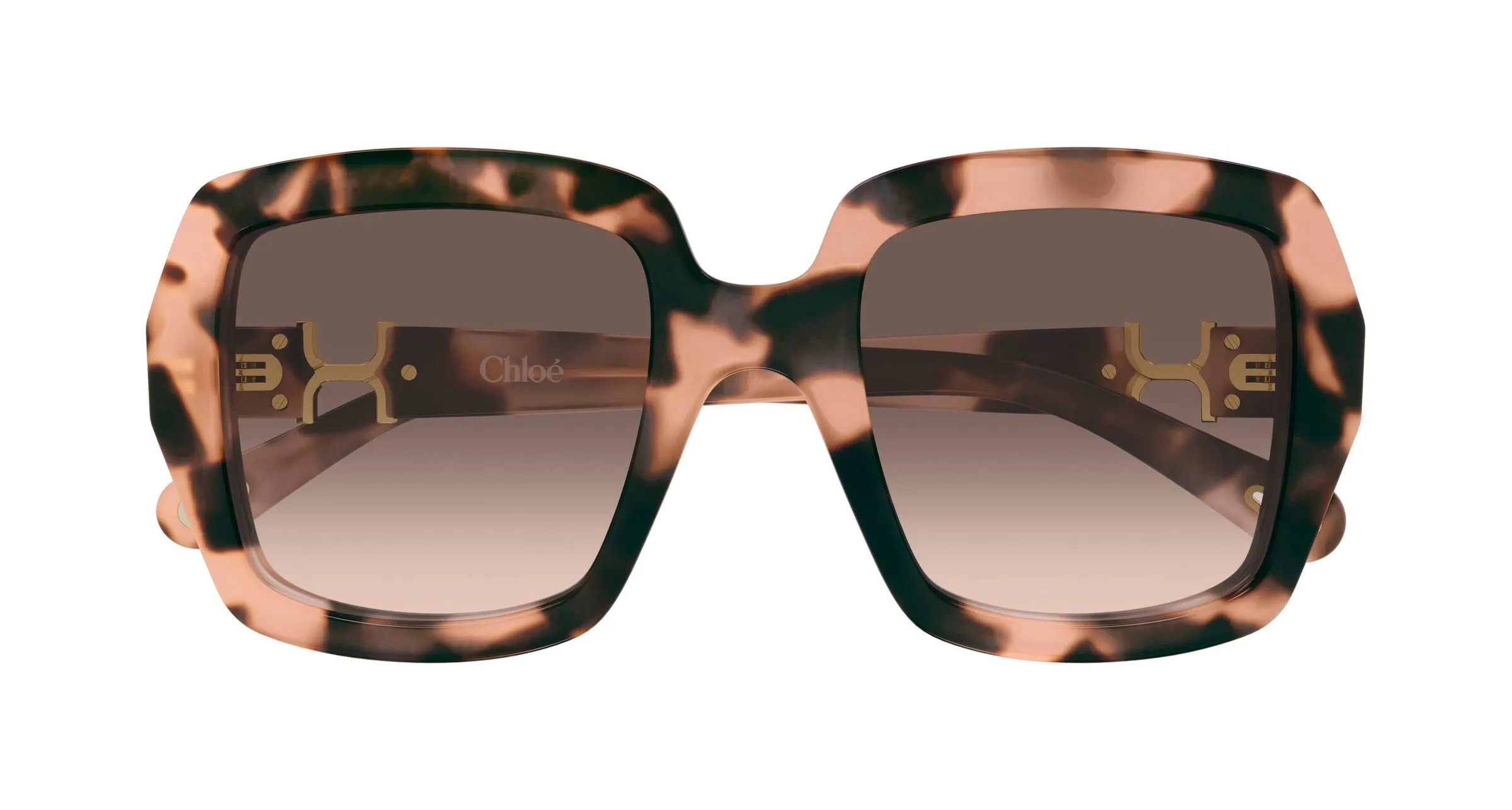 Chloé CH0301S 006 Occhiali da sole Acetato Havana Marrone Squadrata Sfumato - immagine 2