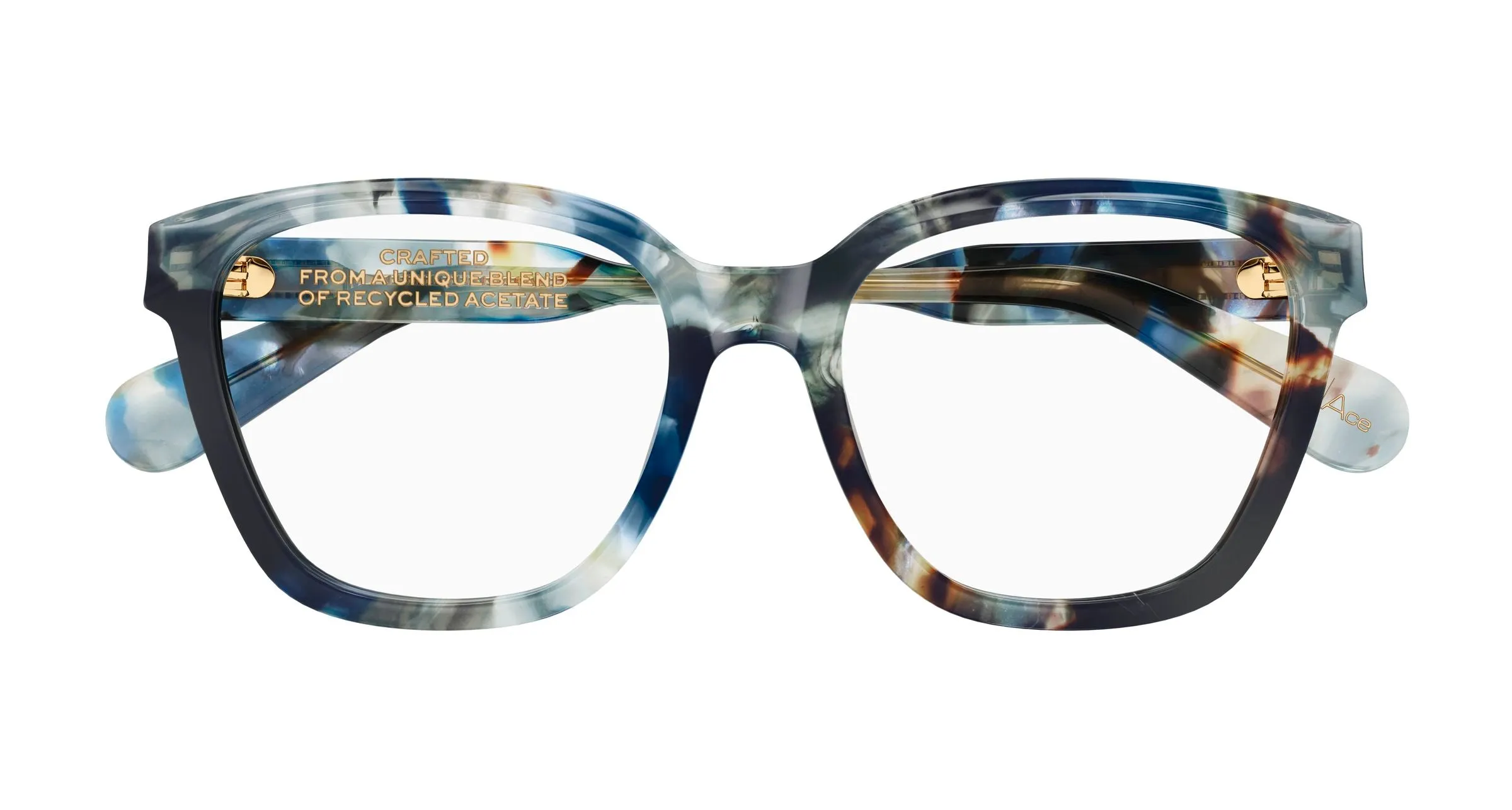 Chloé CH0265O 009 Montature da vista Acetato Grigio Trasparente Rotonda - immagine 2
