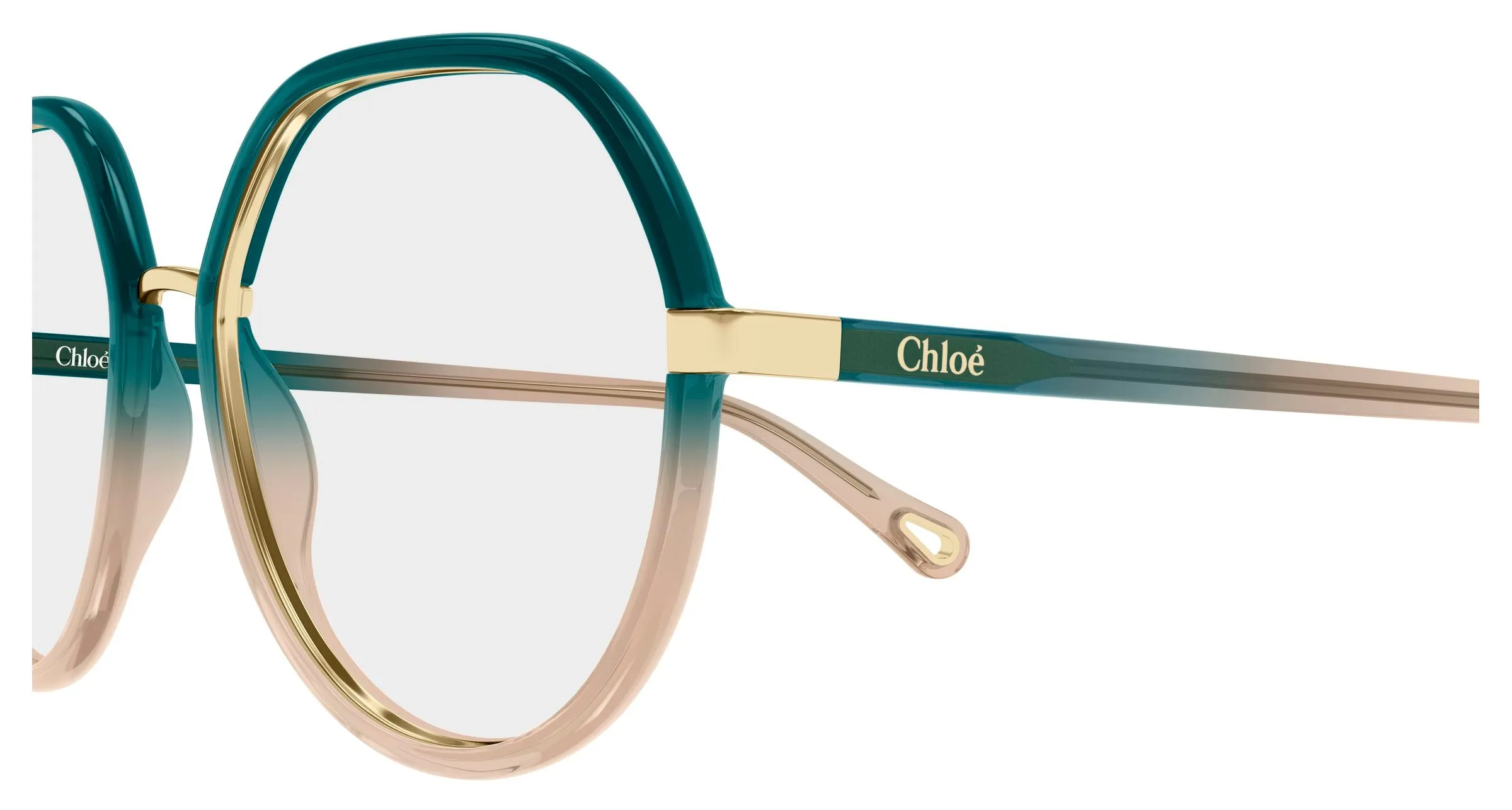 Chloé CH0131O 013 Montature da vista Bio-iniettato Blu Pilot - immagine 3