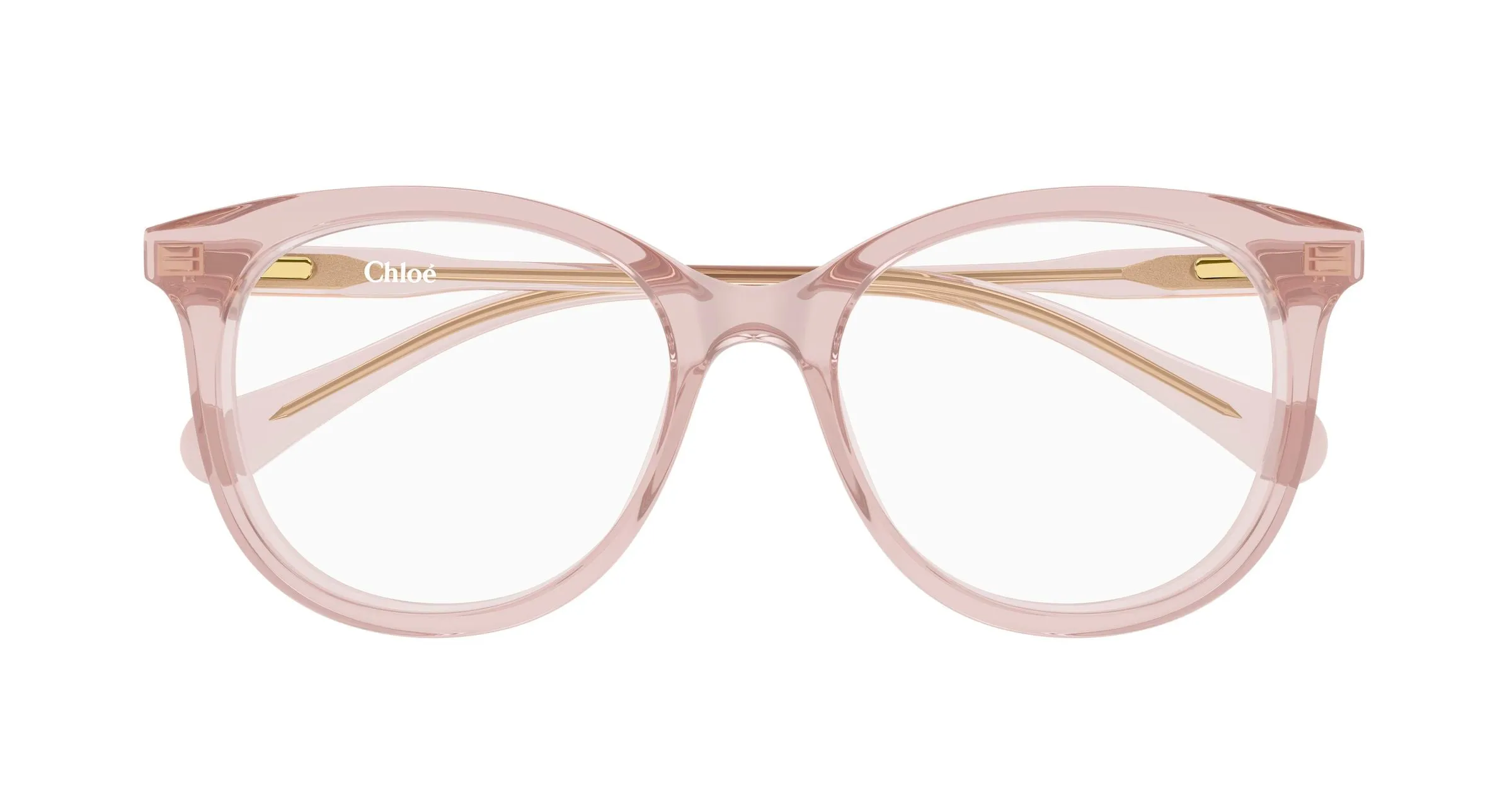 Chloé CC0028O 004 Montature da vista bambino Acetato Rosa Trasparente Rotonda - immagine 2