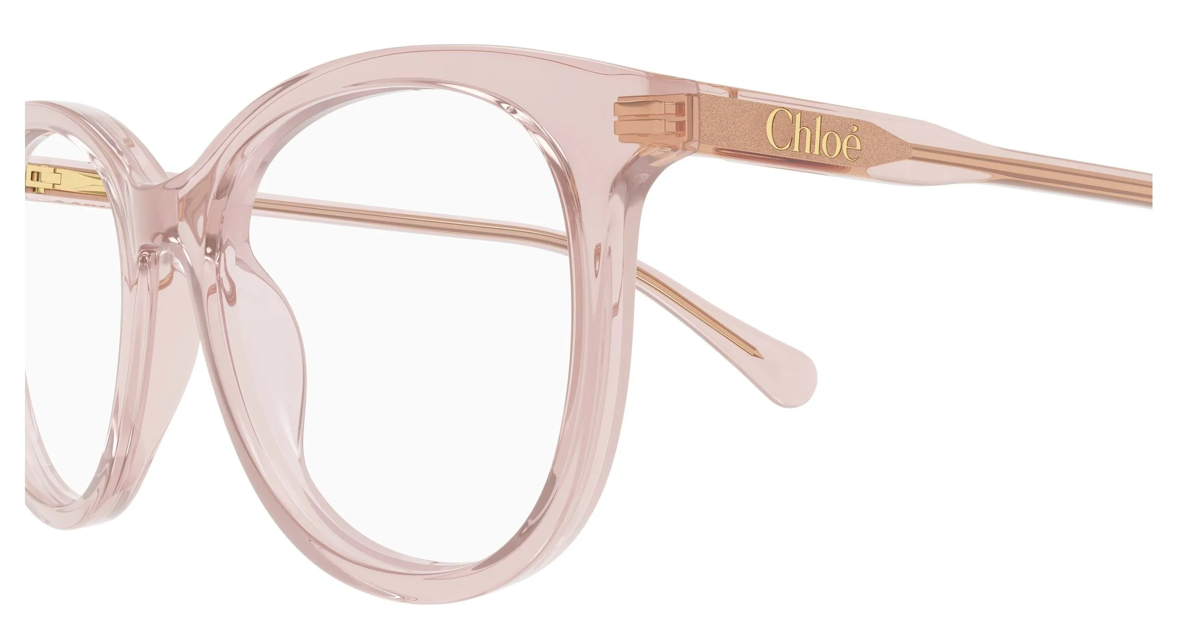 Chloé CC0028O 004 Montature da vista bambino Acetato Rosa Trasparente Rotonda - immagine 3