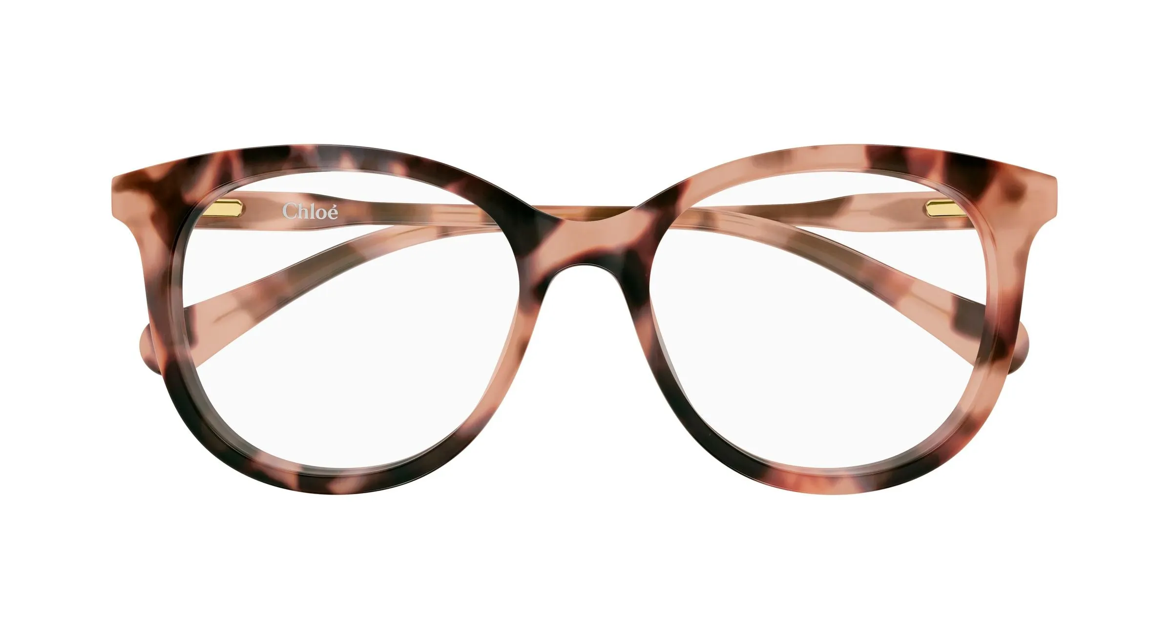 Chloé CC0028O 002 Montature da vista bambino Acetato Havana Trasparente Rotonda - immagine 2