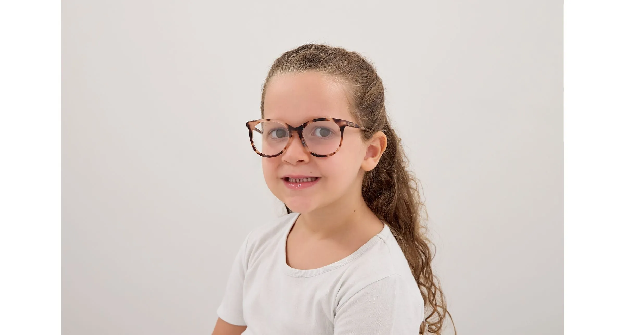 Chloé CC0028O 002 Montature da vista bambino Acetato Havana Trasparente Rotonda - immagine 4