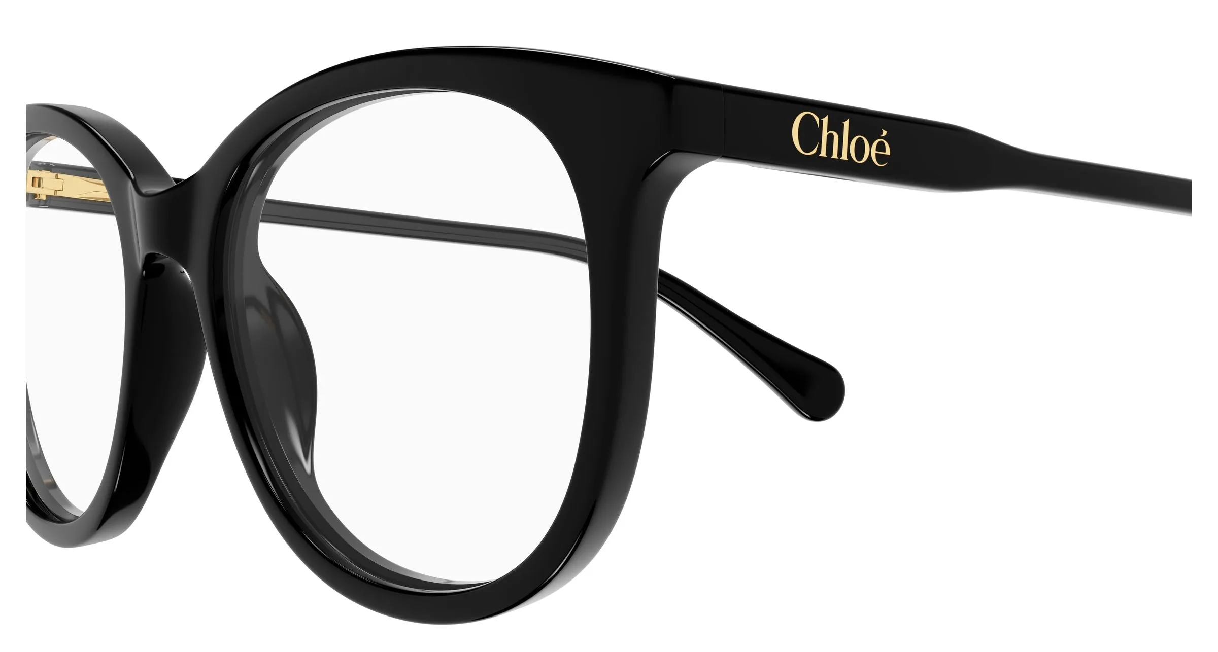 Chloé CC0028O 001 Montature da vista bambino Acetato Nero Trasparente Rotonda - immagine 3