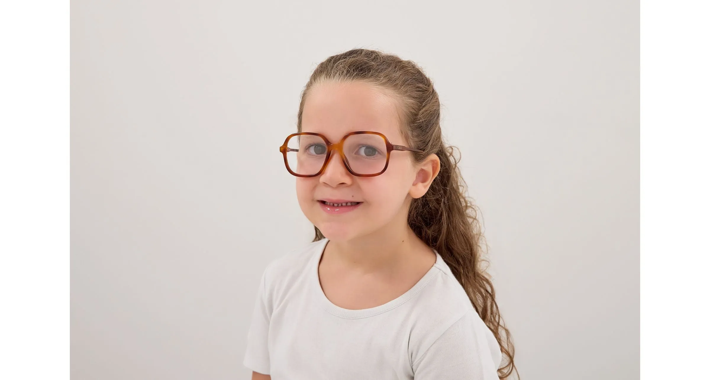 Chloé CC0027O 002 Montature da vista bambino Acetato Havana Trasparente Geometrica - immagine 4