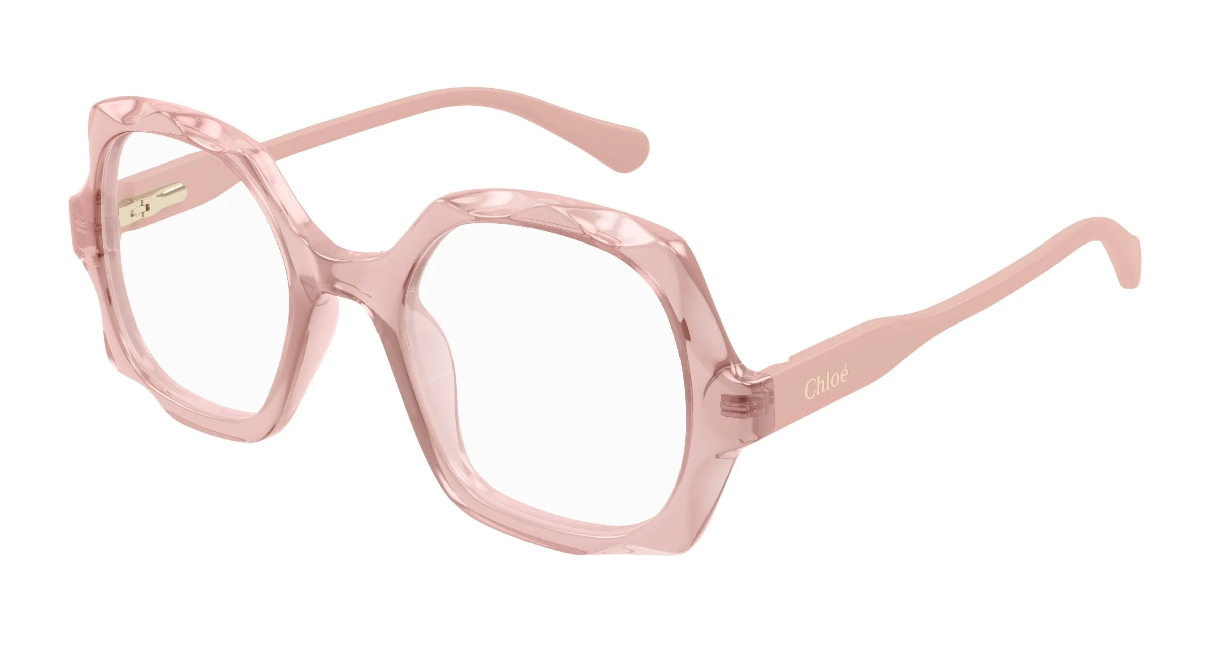Chloé CC0026O 002 Montature da vista bambino Acetato Rosso Trasparente Squadrata - immagine 1