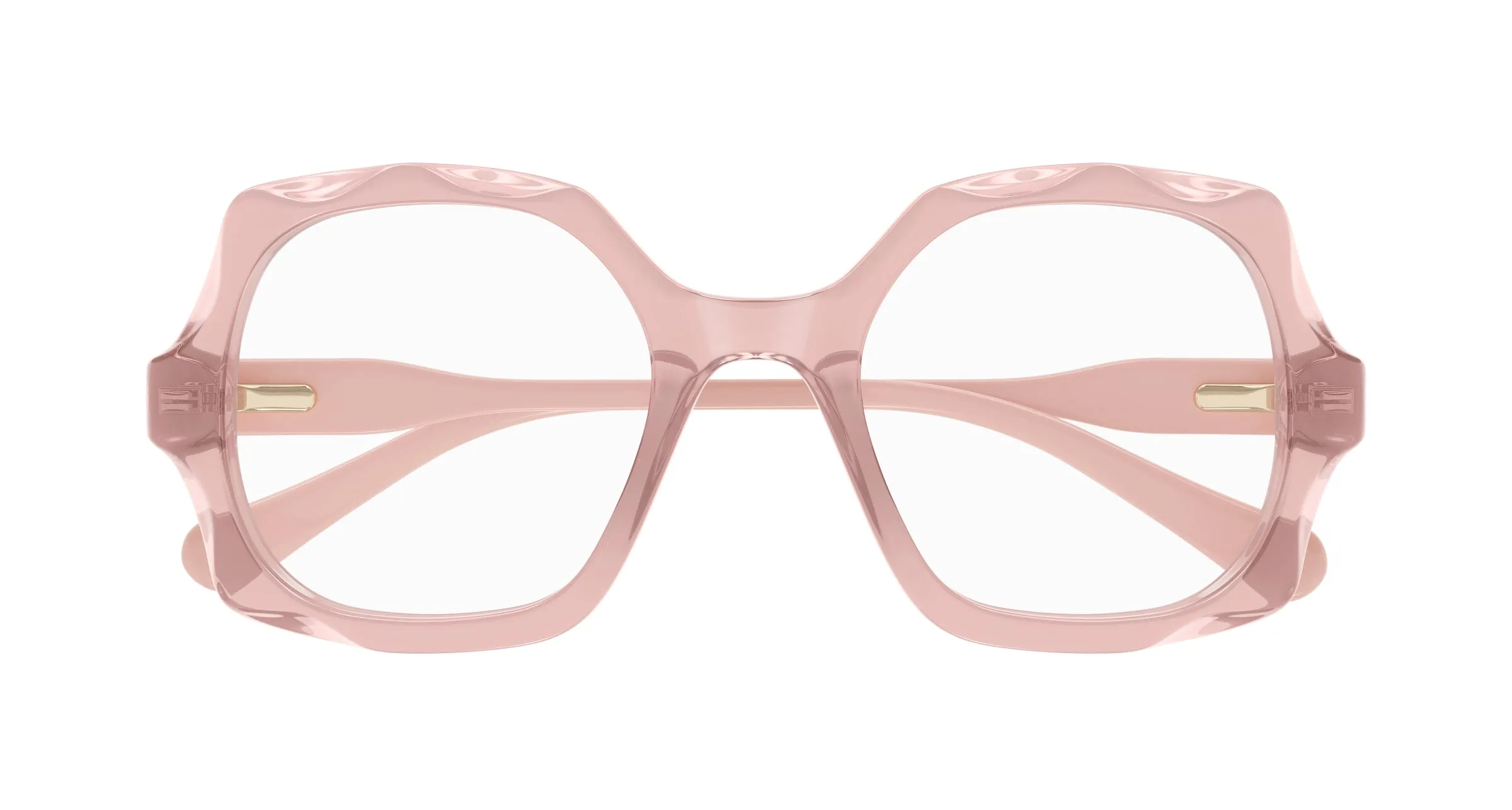 Chloé CC0026O 002 Montature da vista bambino Acetato Rosso Trasparente Squadrata - immagine 2