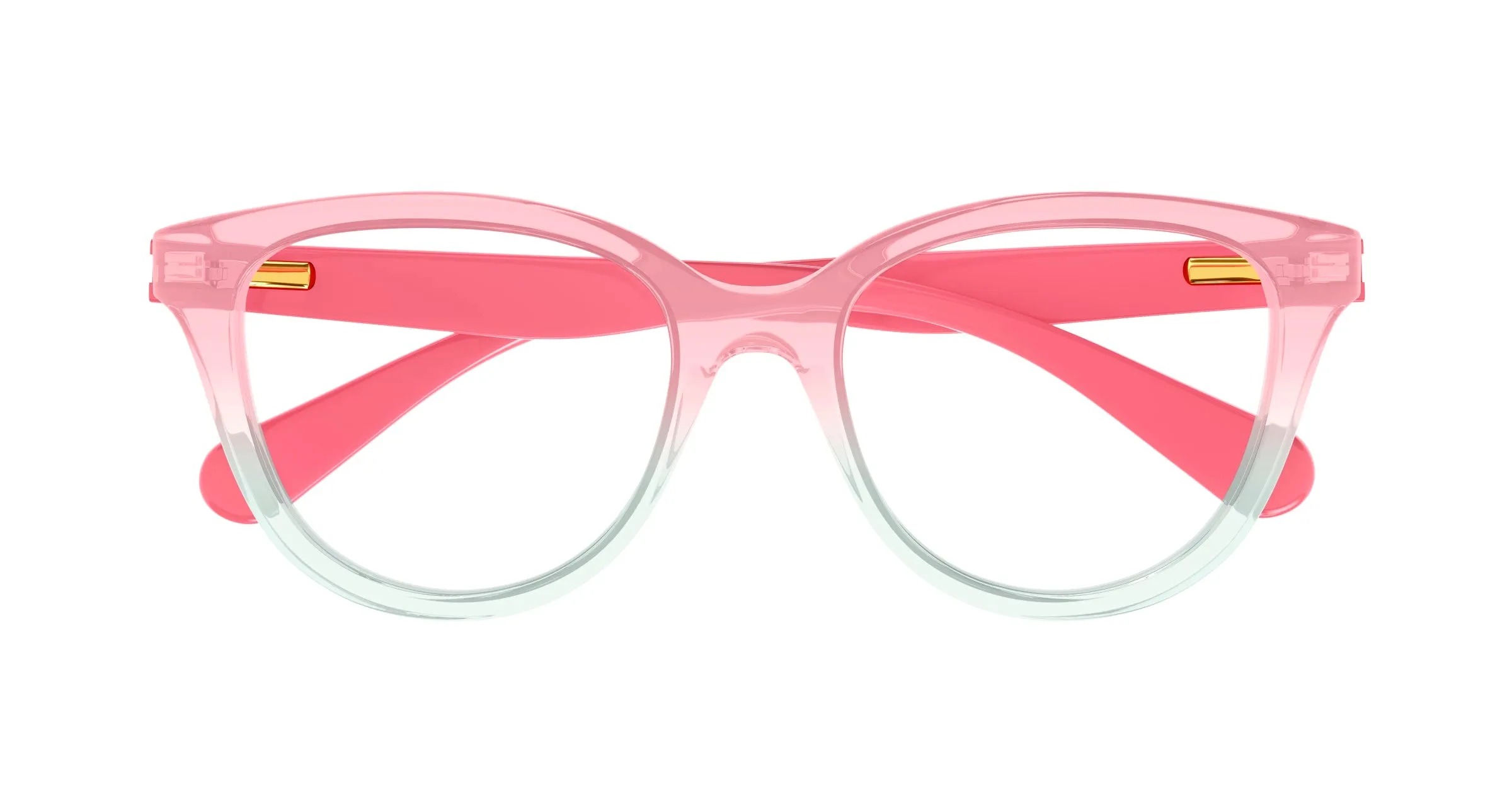 Chloé CC0021O 004 Montature da vista bambino Acetato Rosa Trasparente Rotonda - immagine 2