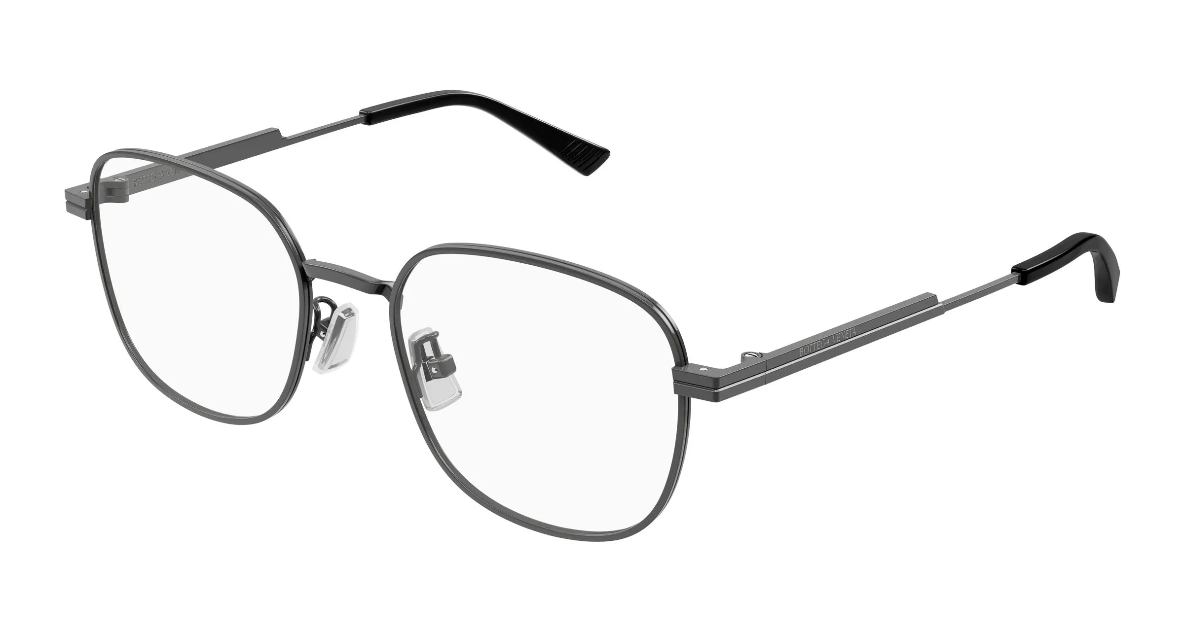 Bottega Veneta BV1521OJ 003 Montature da vista Metallo Rutenio Trasparente Squadrata - immagine 1