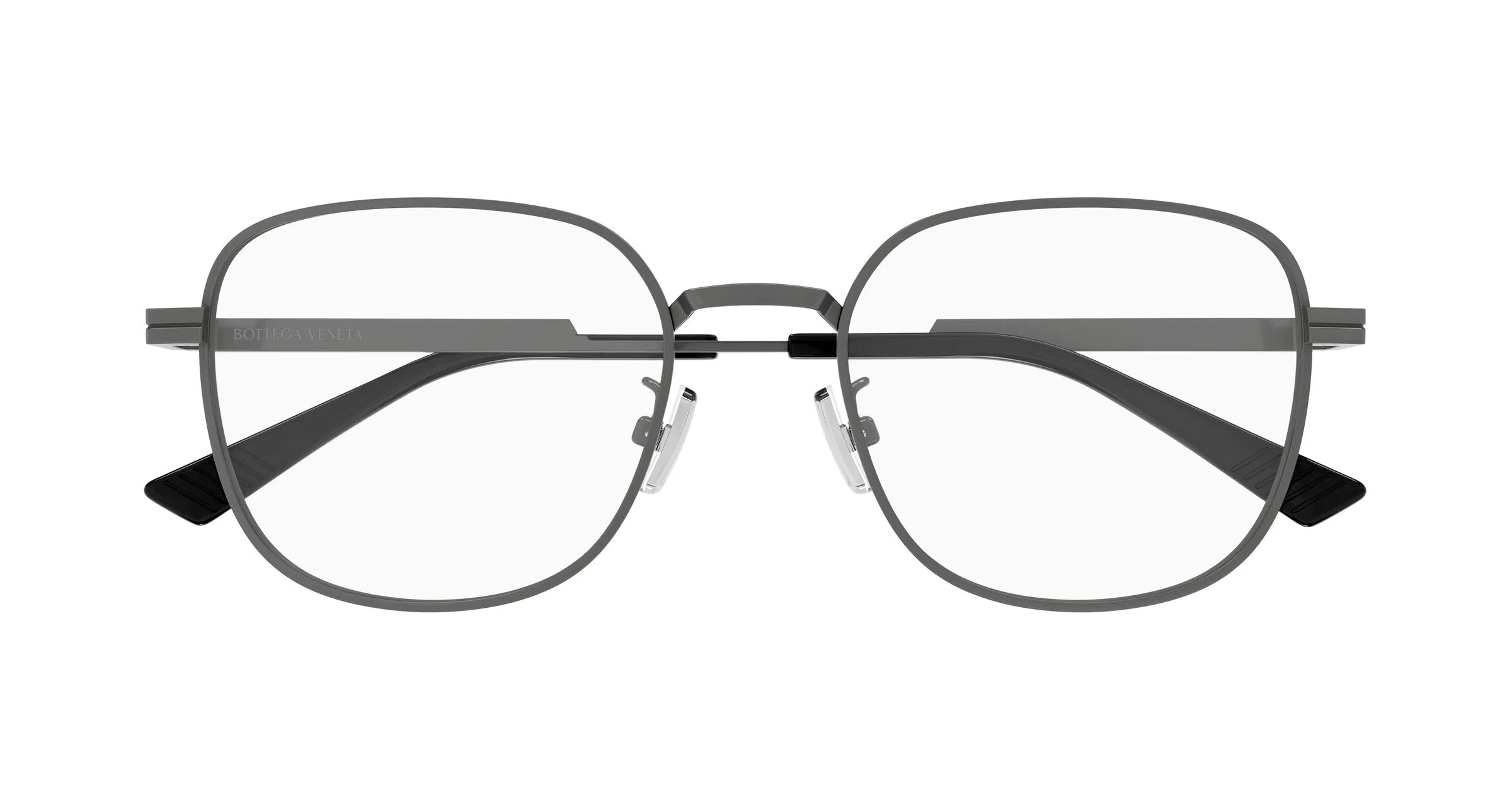 Bottega Veneta BV1521OJ 003 Montature da vista Metallo Rutenio Trasparente Squadrata - immagine 2