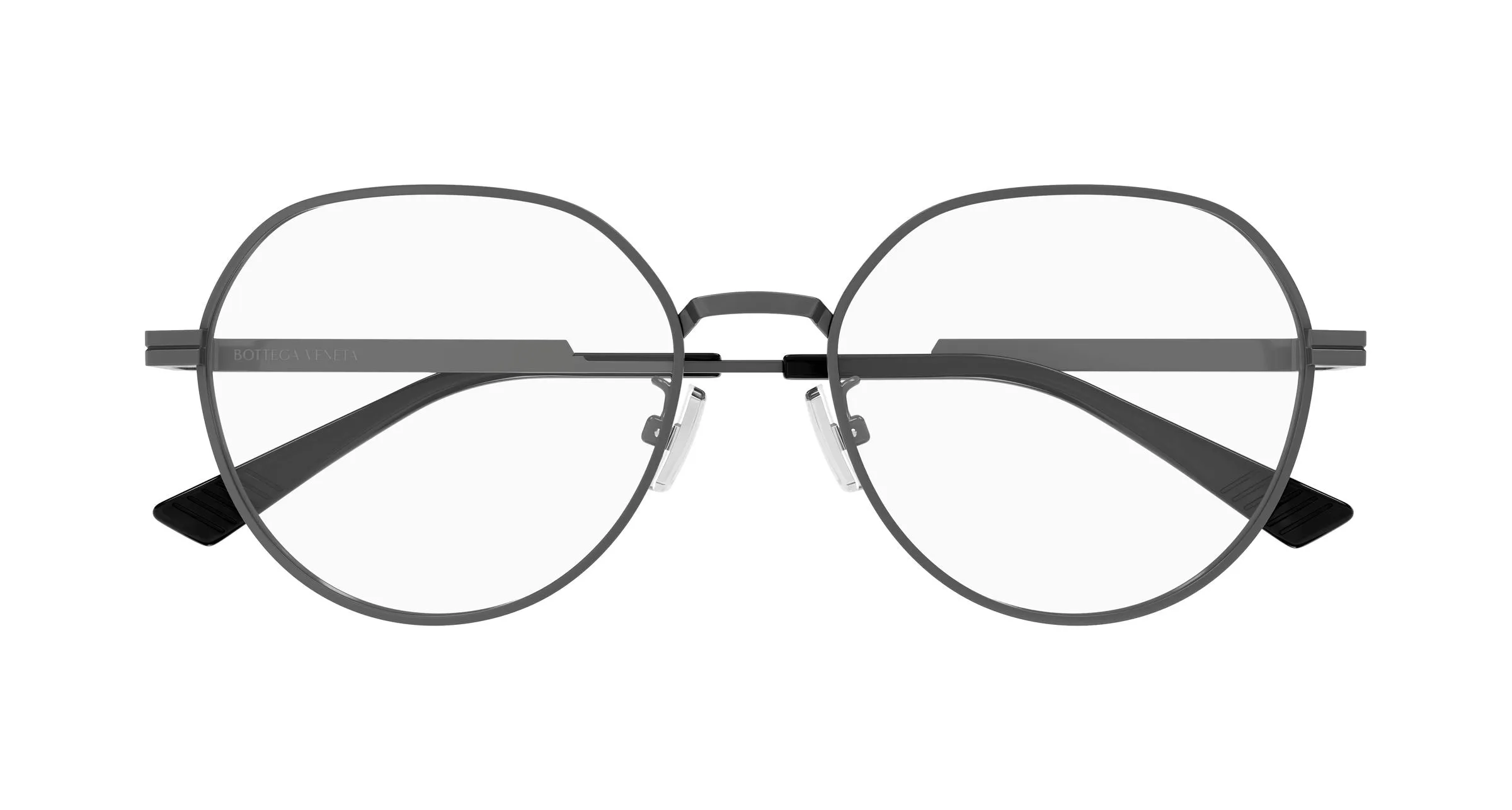 Bottega Veneta BV1520OJ 003 Montature da vista Metallo Rutenio Trasparente Rotonda - immagine 2