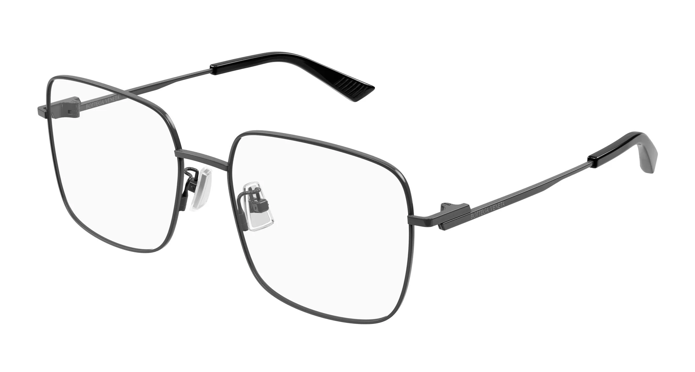 Bottega Veneta BV1519OJ 003 Montature da vista Metallo Rutenio Trasparente Squadrata - immagine 1