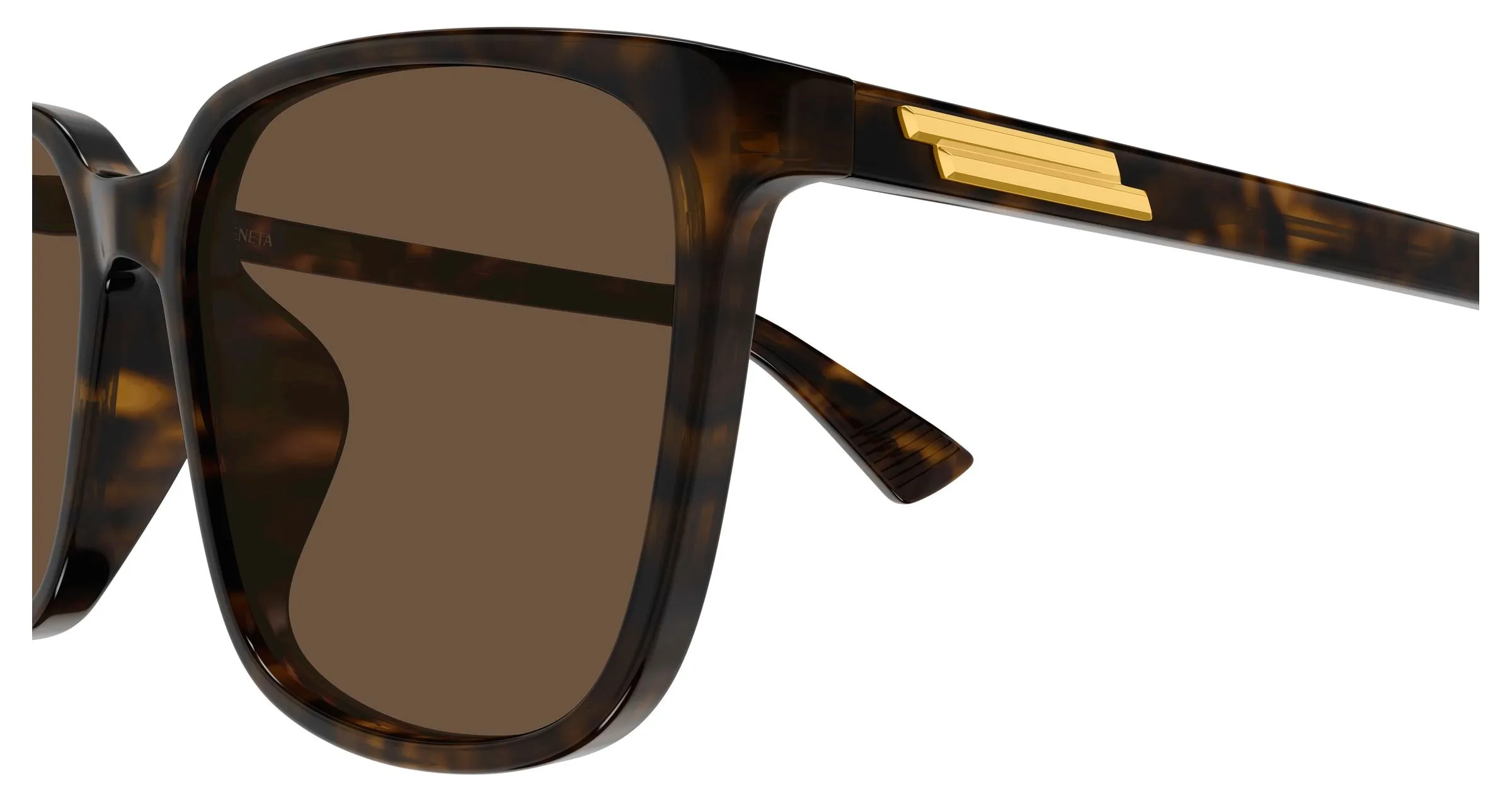 Bottega Veneta BV1516SK 002 Occhiali da sole Acetato Havana Marrone Squadrata - immagine 3