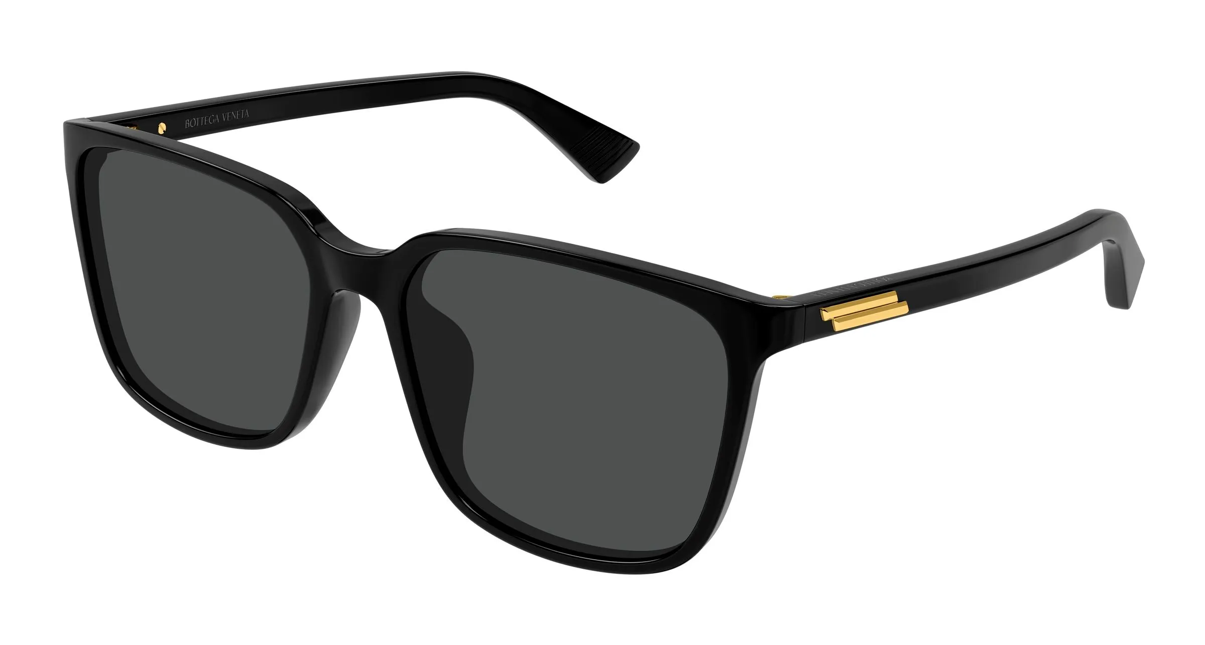 Bottega Veneta BV1516SK 001 Occhiali da sole Acetato Nero Grigio Squadrata - immagine 1