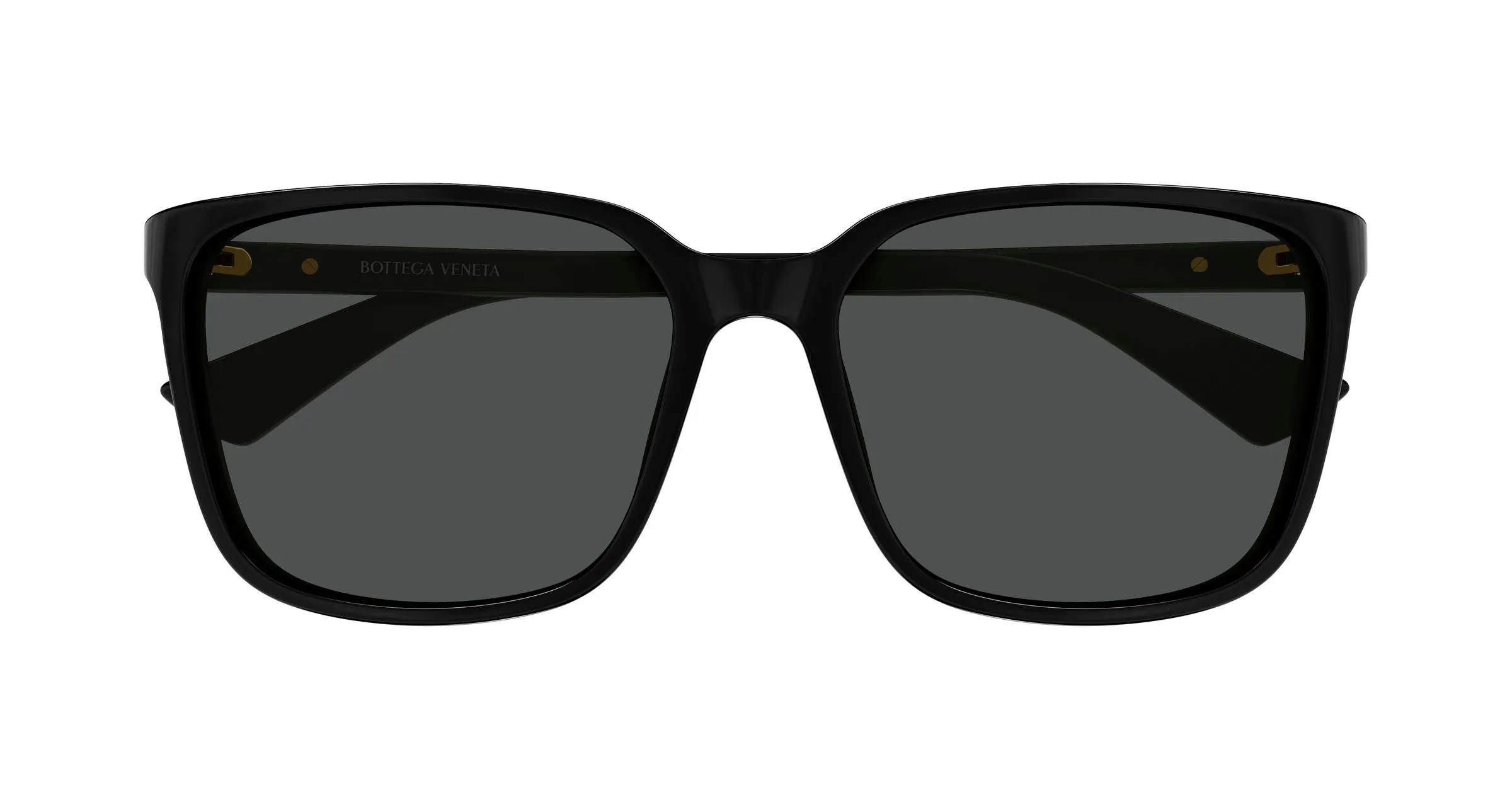 Bottega Veneta BV1516SK 001 Occhiali da sole Acetato Nero Grigio Squadrata - immagine 2