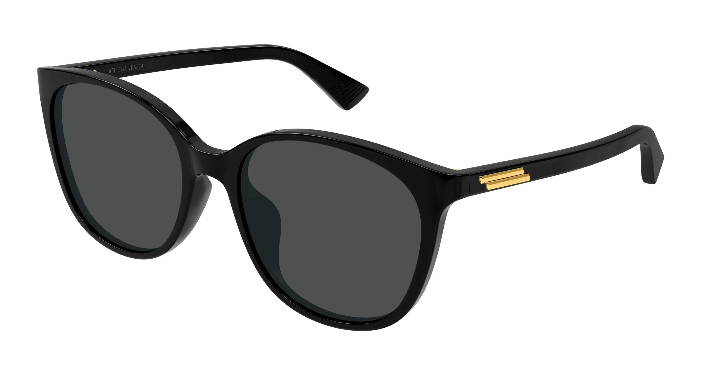Bottega Veneta BV1515SK 001 Occhiali da sole Acetato Nero Grigio Cat Eye - immagine 1